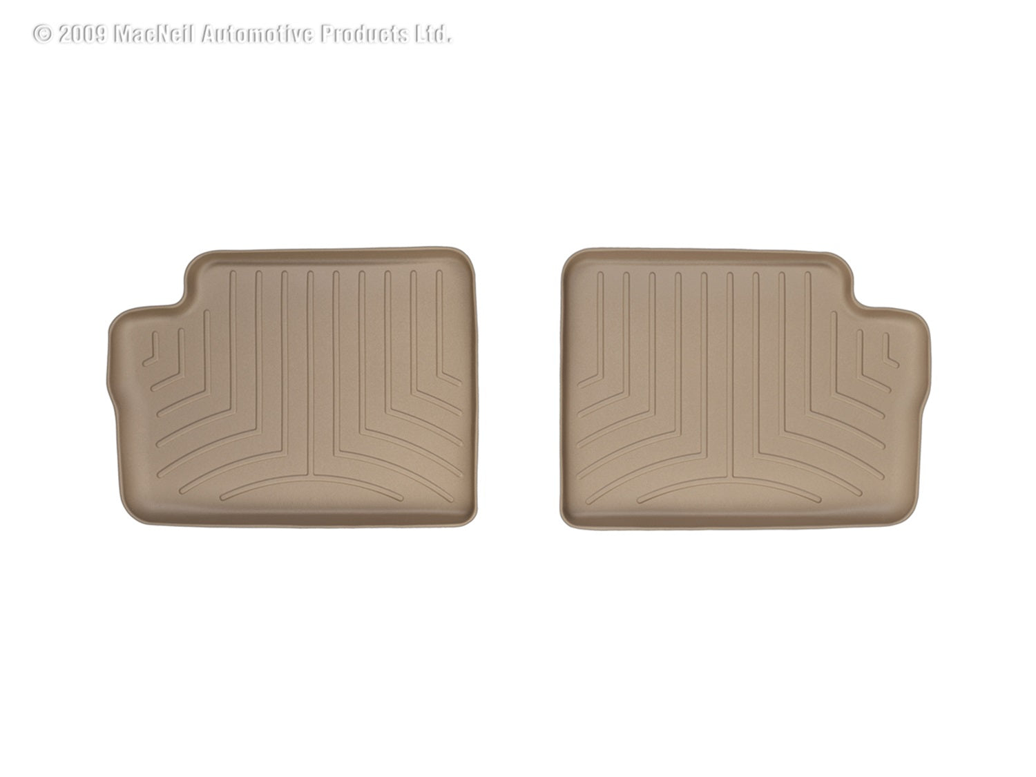 Weathertech 451092 FloorLiner™ DigitalFit®; Tan; Rear; 2 Piece; Weathertech 451092
