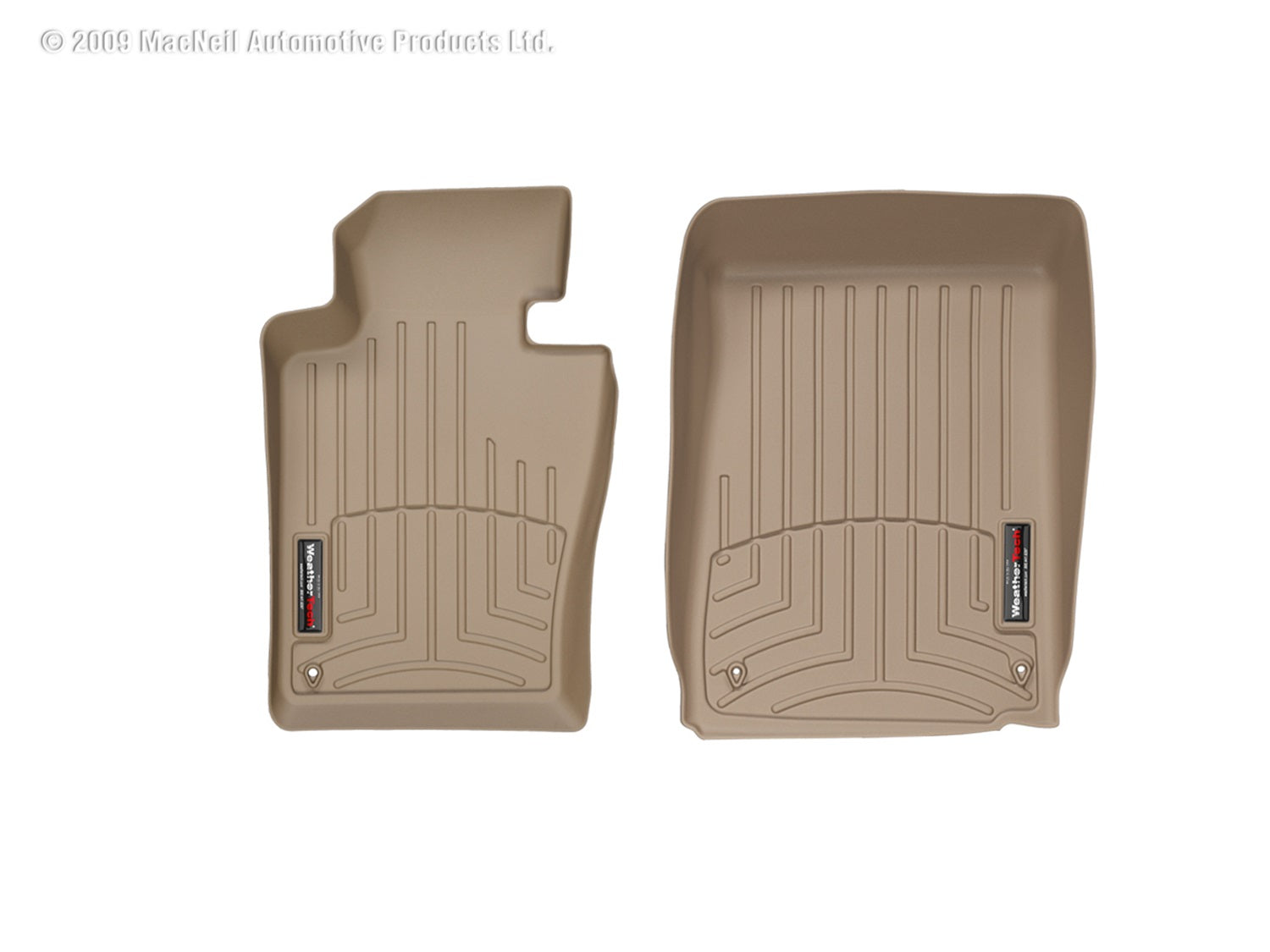 Weathertech 451271 FloorLiner™ DigitalFit®; Tan; Front; Weathertech 451271