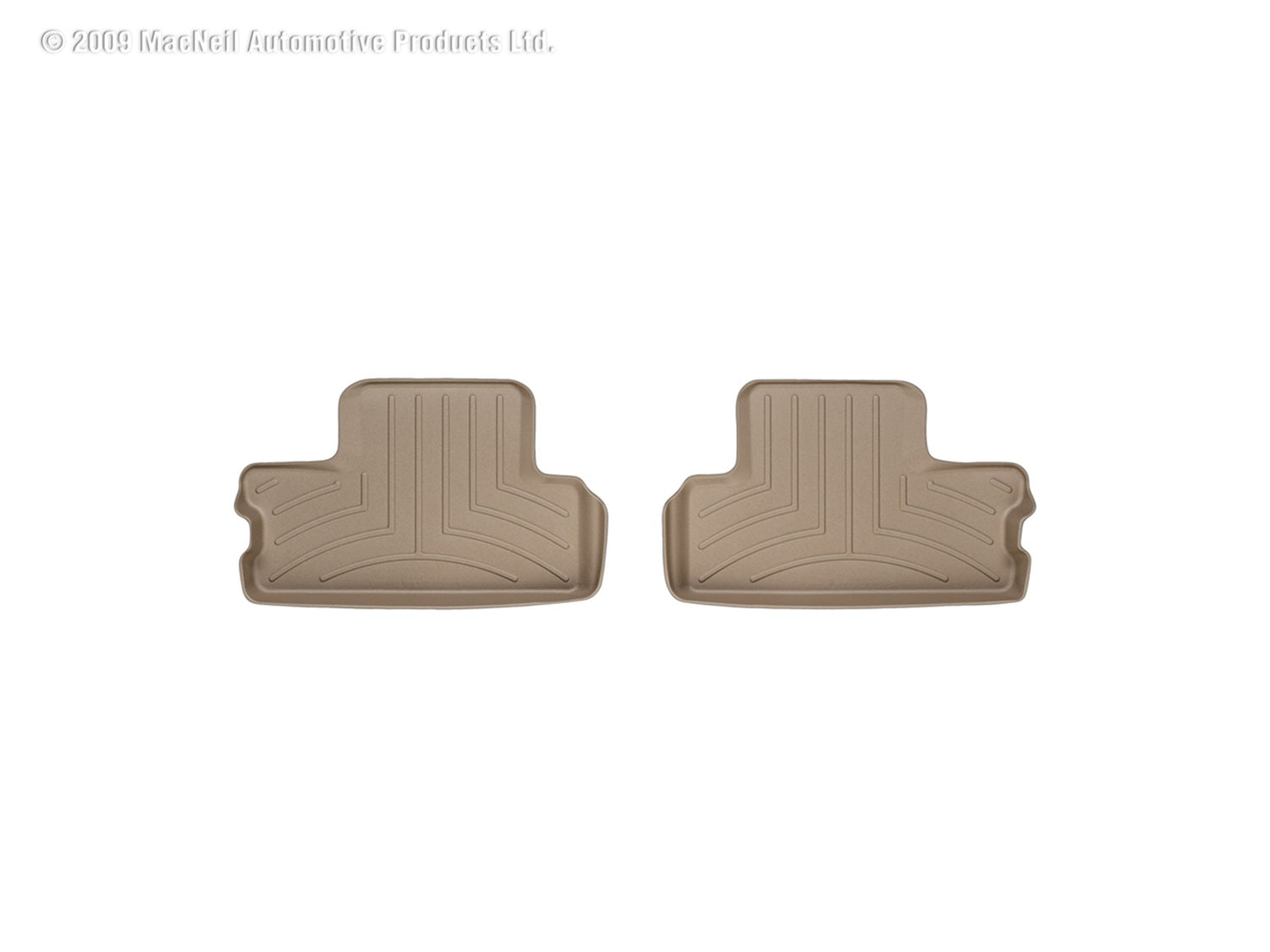 Weathertech 451362 FloorLiner™ DigitalFit®; Tan; Rear; 2 Piece; Weathertech 451362