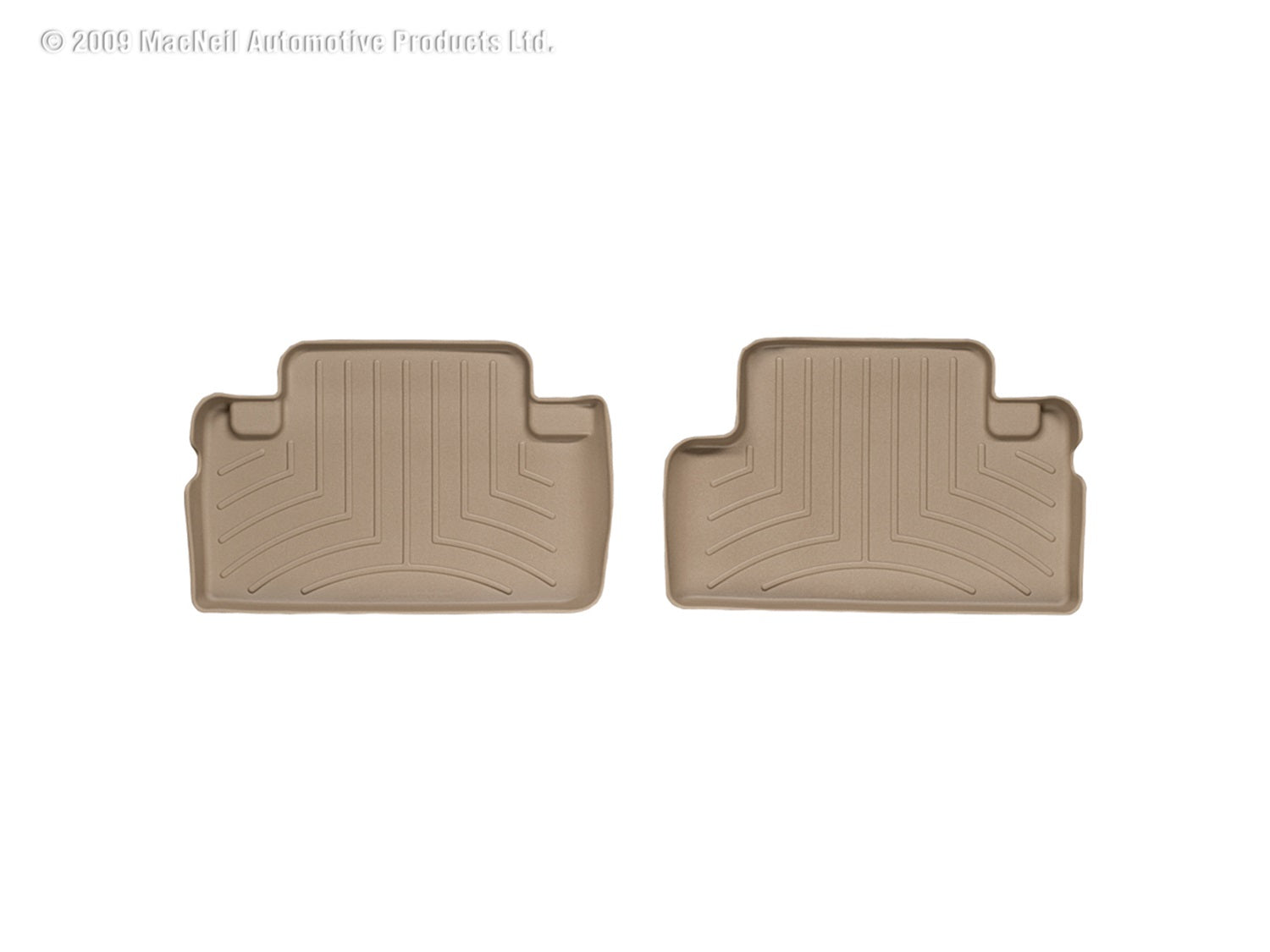 Weathertech 451552 FloorLiner™ DigitalFit®; Tan; Rear; Weathertech 451552