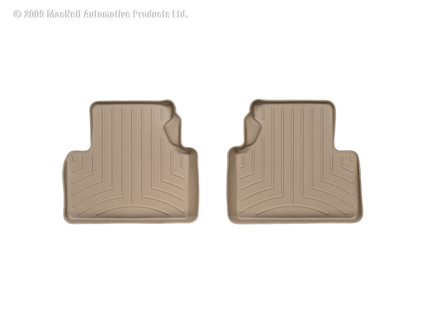 Weathertech 451562 FloorLiner™ DigitalFit®; Tan; Rear; 2 Piece; Weathertech 451562