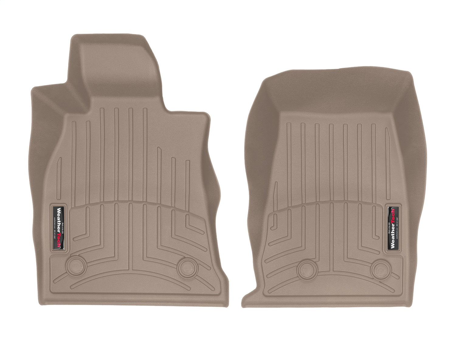 Weathertech 4516101 FloorLiner™ DigitalFit®; Tan; Front; Weathertech 4516101