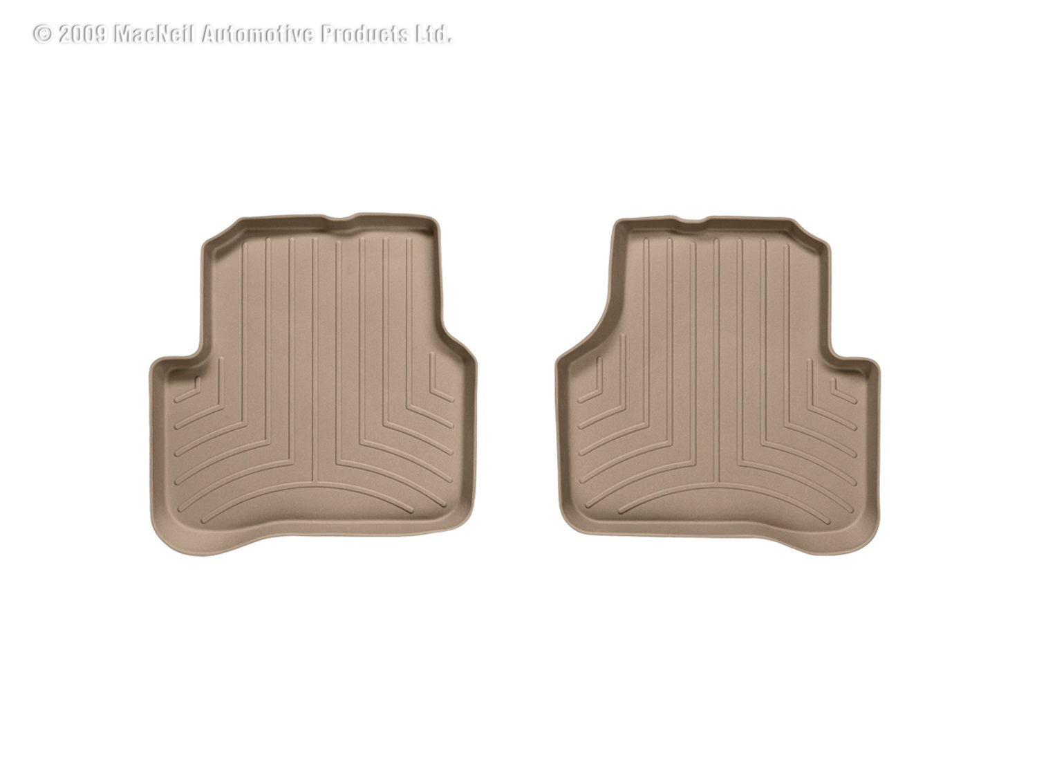 Weathertech 451672 FloorLiner™ DigitalFit®; Tan; Rear; Weathertech 451672