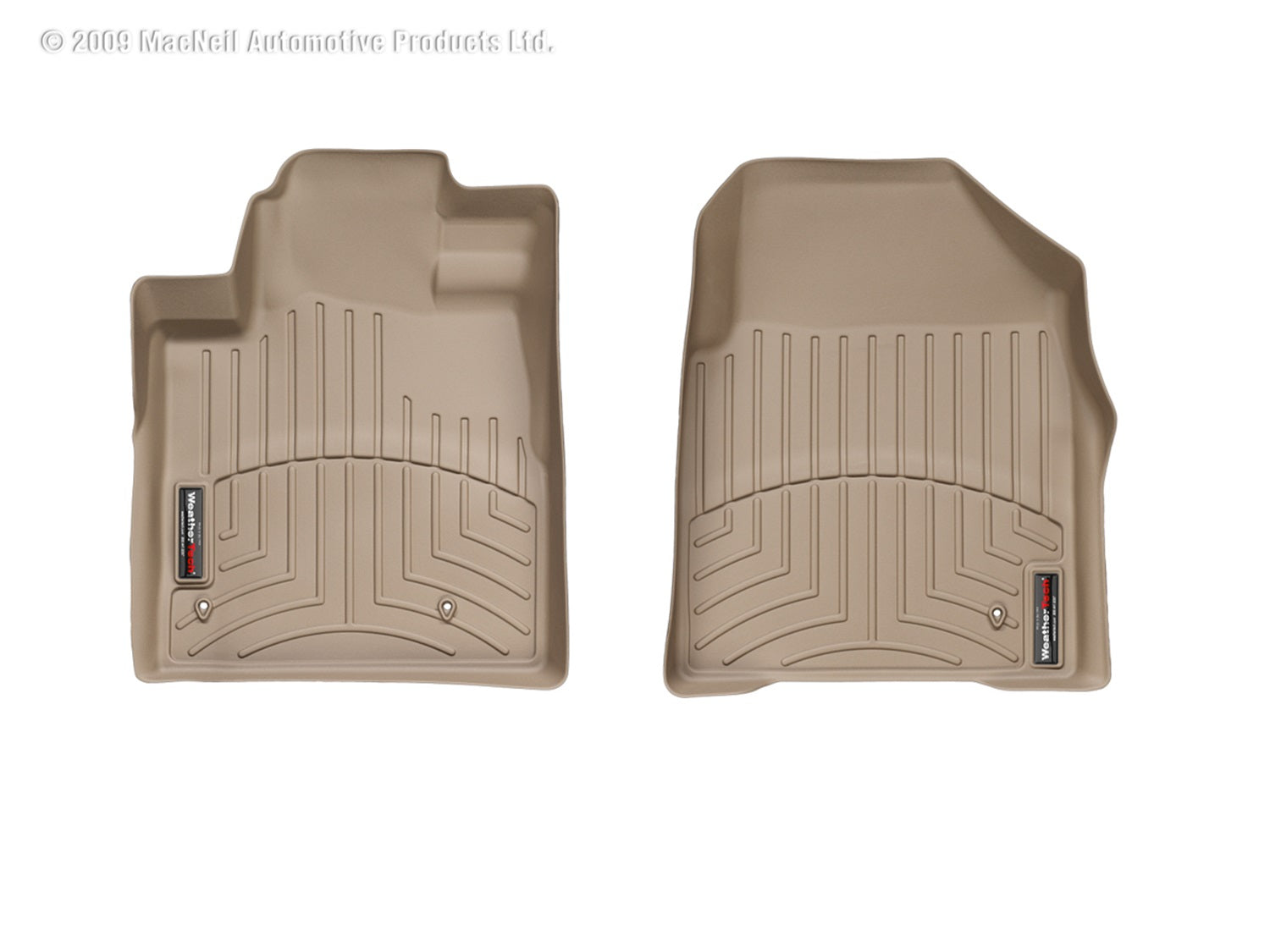Weathertech 451741 FloorLiner™ DigitalFit®; Tan; Front; Weathertech 451741