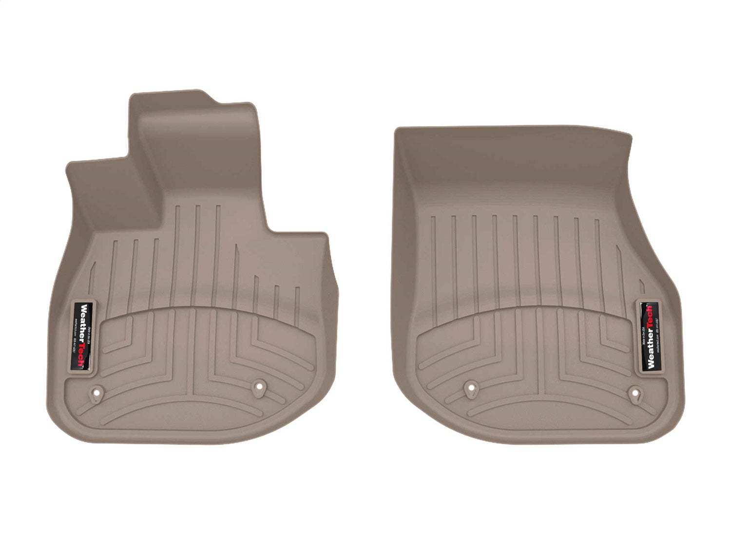 Weathertech 4519011 FloorLiner™ DigitalFit®; Tan; Front; Weathertech 4519011