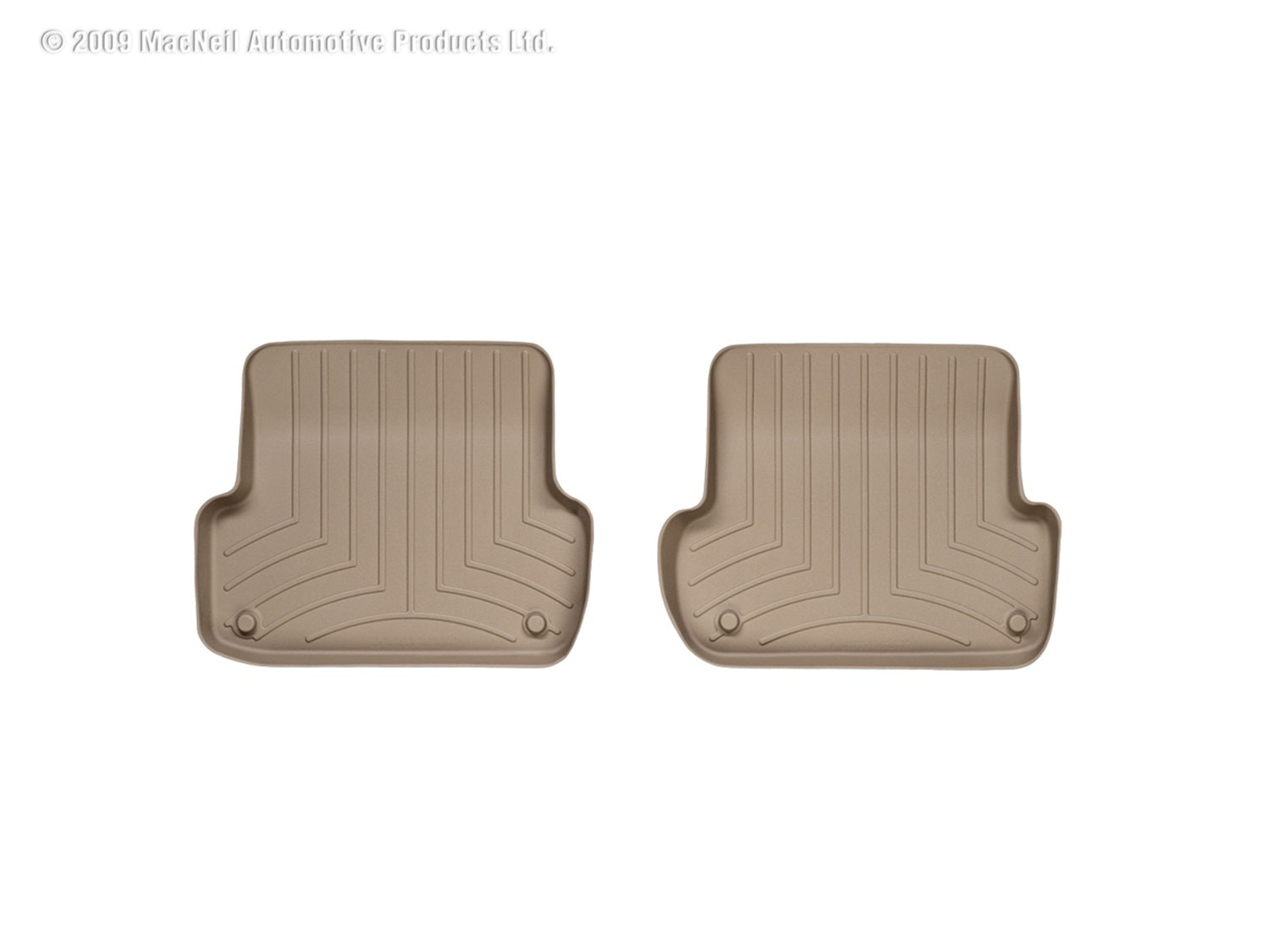 Weathertech 451942 FloorLiner™ DigitalFit®; Tan; Rear; 2 Piece; Weathertech 451942