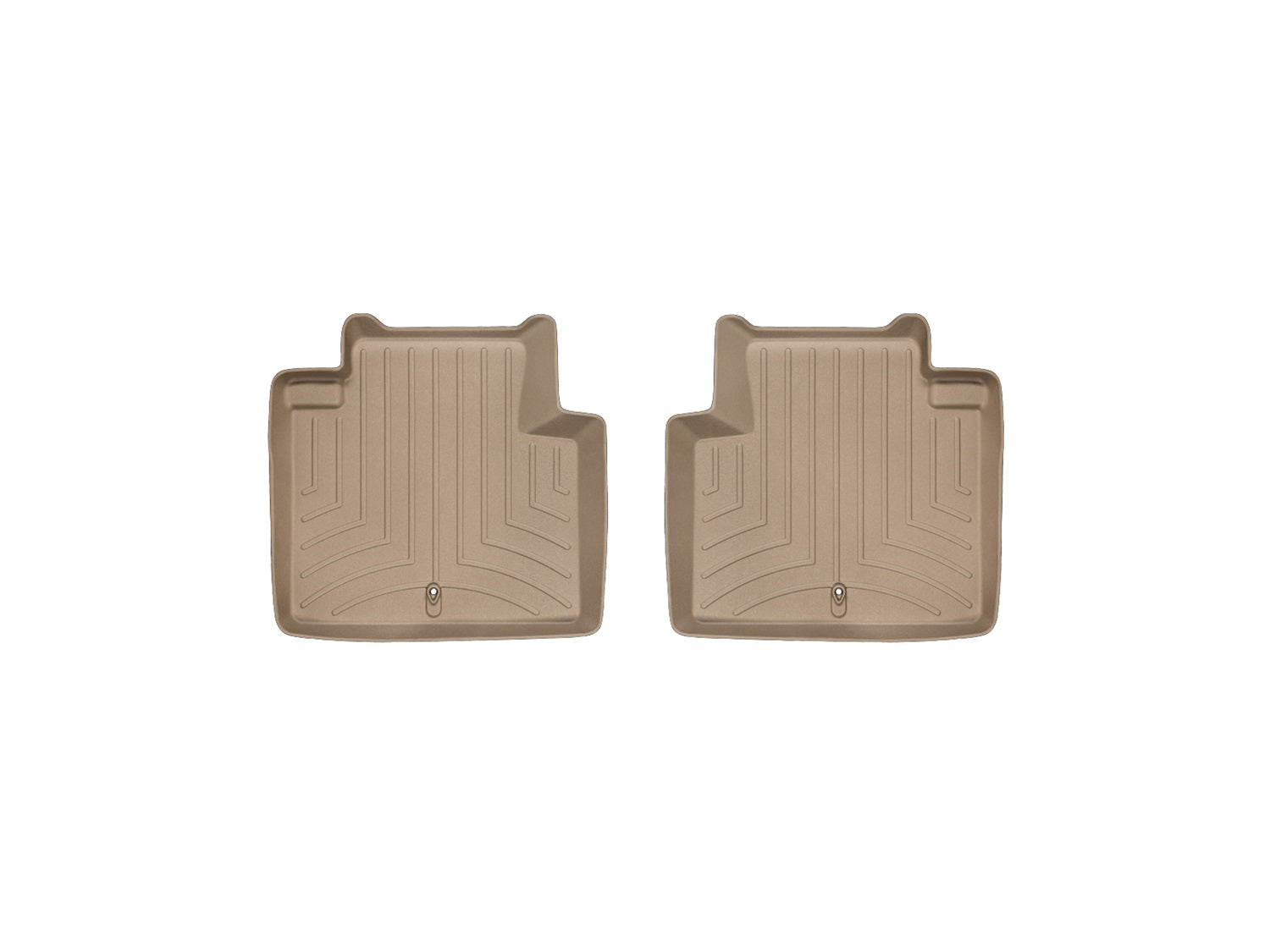 Weathertech 453042 FloorLiner™ DigitalFit®; Tan; Rear; 2 Piece; Weathertech 453042