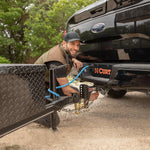 CURT 45900 Adjustable Channel Mount with Dual Ball (2" Shank, 14,000 lbs., 6" Drop) - view 9