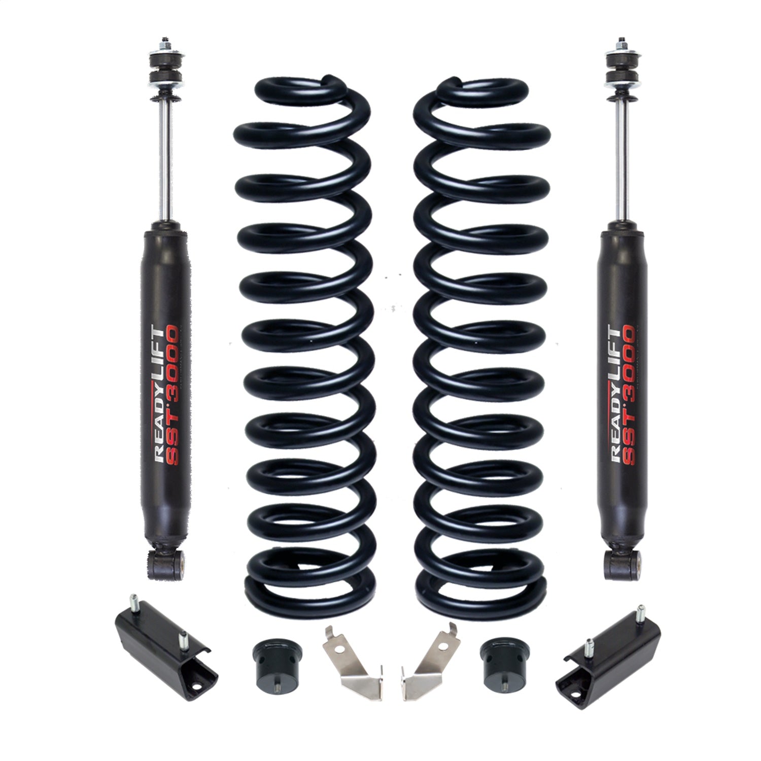 ReadyLift 46-2725 Front Leveling Kit; 2.5 in. Lift; w/Coil Springs/SST3000 Shocks; ReadyLift 46-2725