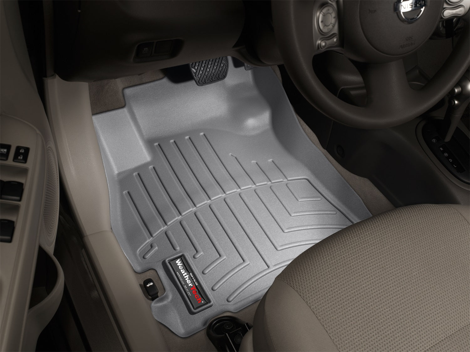 Weathertech 464991 FloorLiner™ DigitalFit®; Gray; Front; Weathertech 464991
