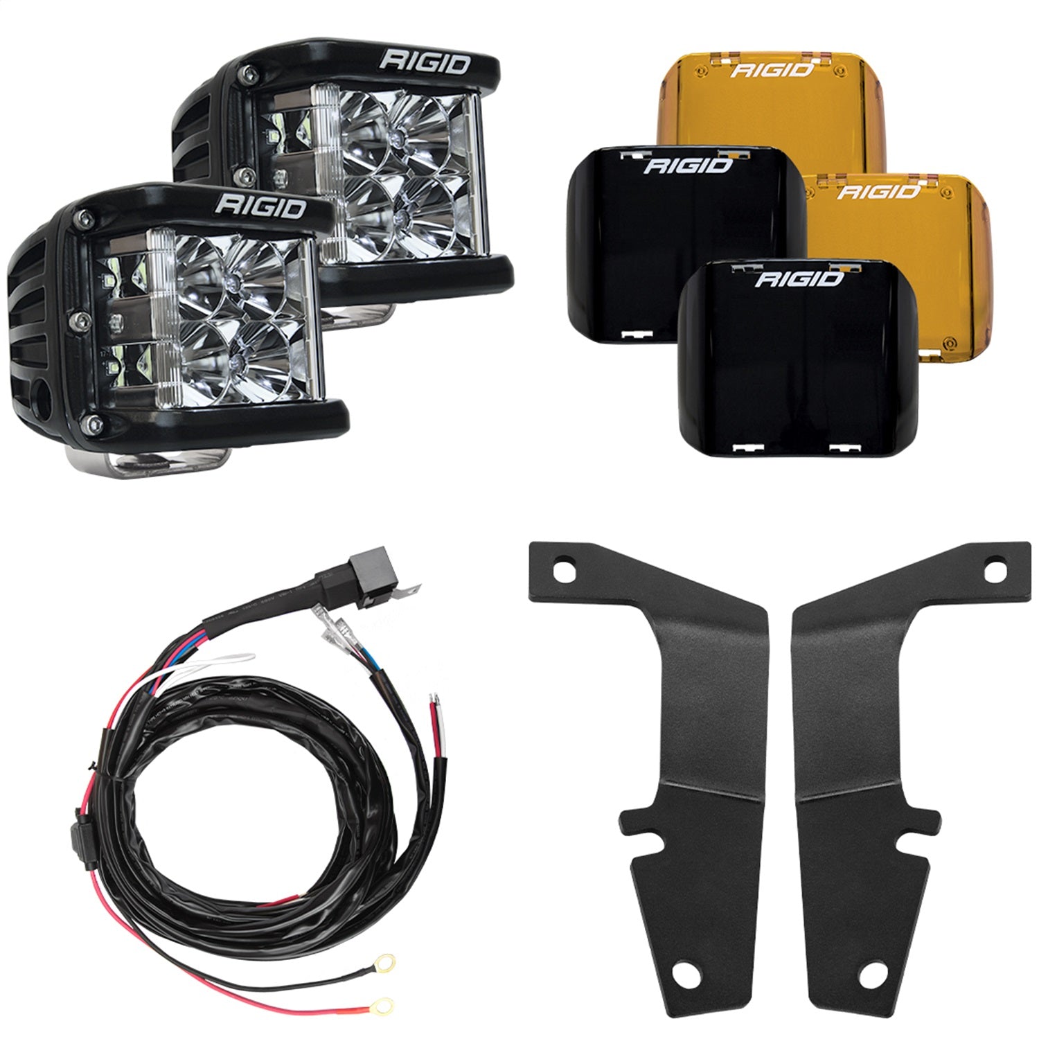 RIGID Industries 46703 RIGID 2010-2020 Toyota 4Runner A-Pillar Light Kit; Includes D-SS Flood RIGID Industries 46703
