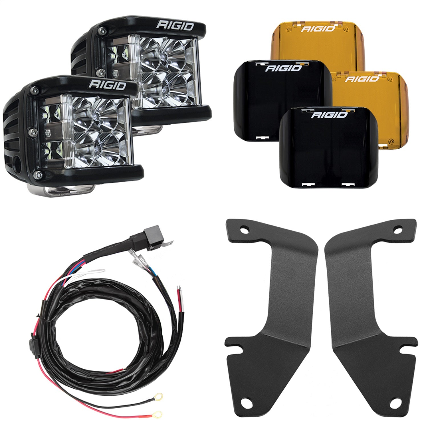 RIGID Industries 46705 RIGID 2014-2020 Toyota Tundra A-Pillar Light Kit; Includes D-SS Flood RIGID Industries 46705