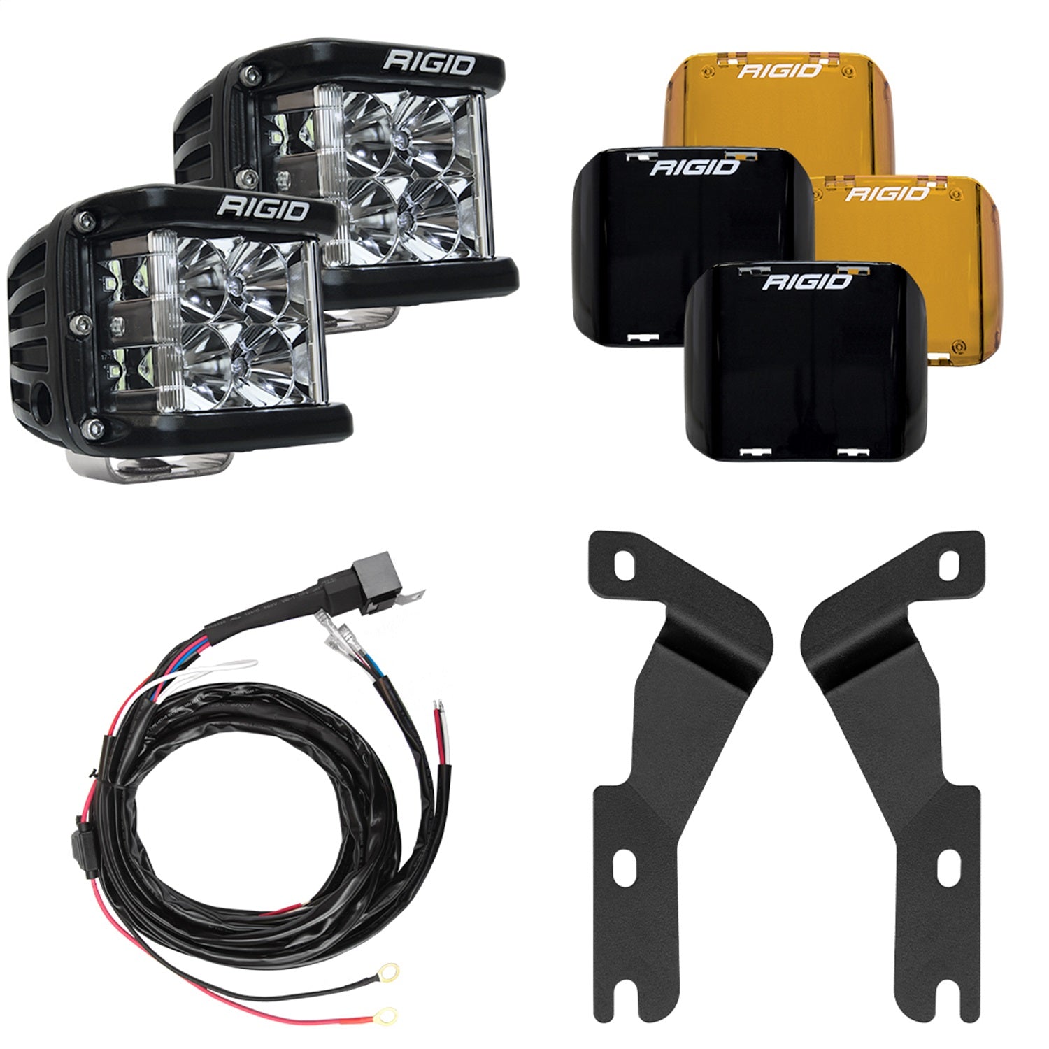 RIGID Industries 46707 RIGID 2016-2020 Toyota Tacoma A-Pillar Light Kit; Includes D-SS Flood RIGID Industries 46707