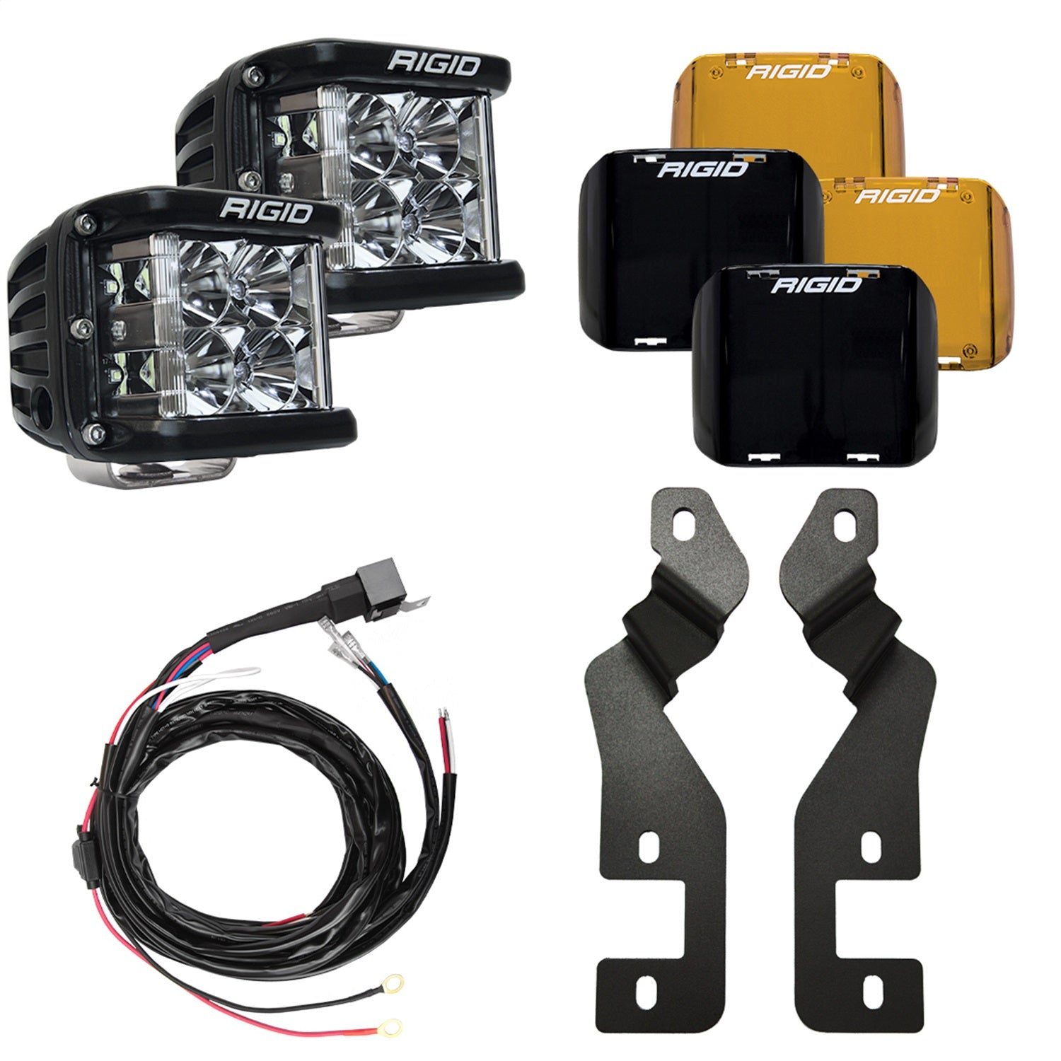 RIGID Industries 46710 2021 Ford Bronco Sport A-Pillar D-SS Series Side Shooter Light Mount Kit RIGID Industries 46710