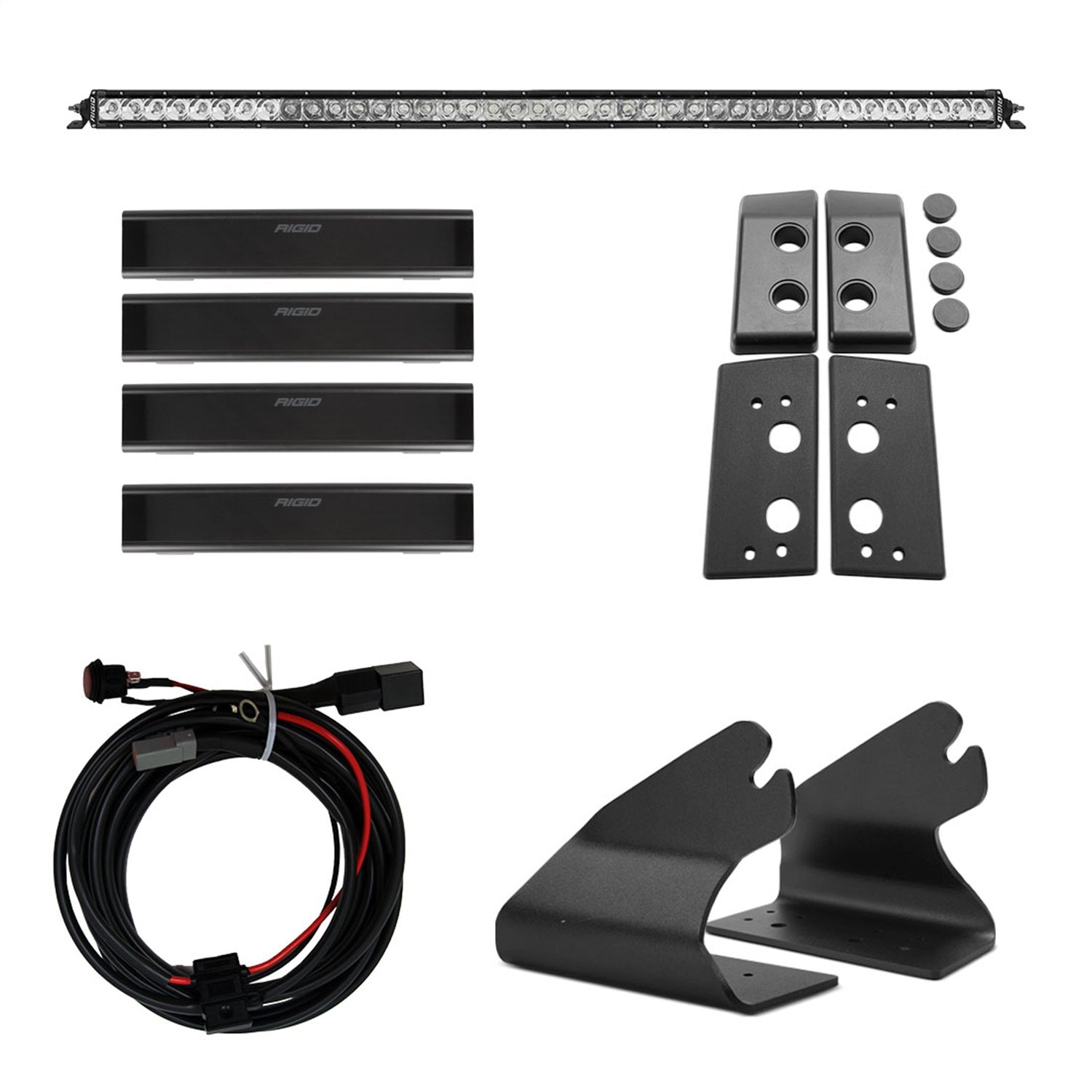 RIGID Industries 46724 2021 Bronco Roof Line Light Kit with a SR Spot/Flood Combo Bar Included RIGID Industries 46724