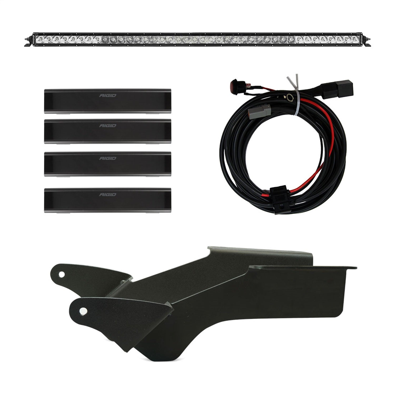 RIGID Industries 46726 2021 Bronco Roof Rack Light Kit with a SR Spot/Flood Combo Bar Included RIGID Industries 46726