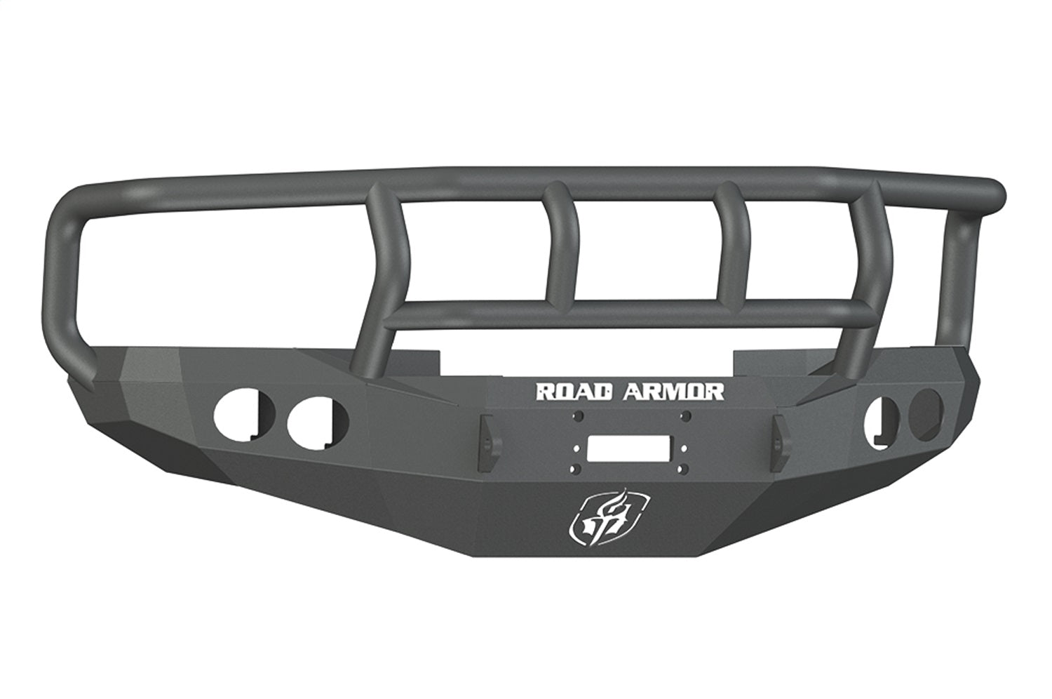 Road Armor 47002B Stealth Winch Front Bumper; Titan II Guard; Satin Black; Road Armor 47002B