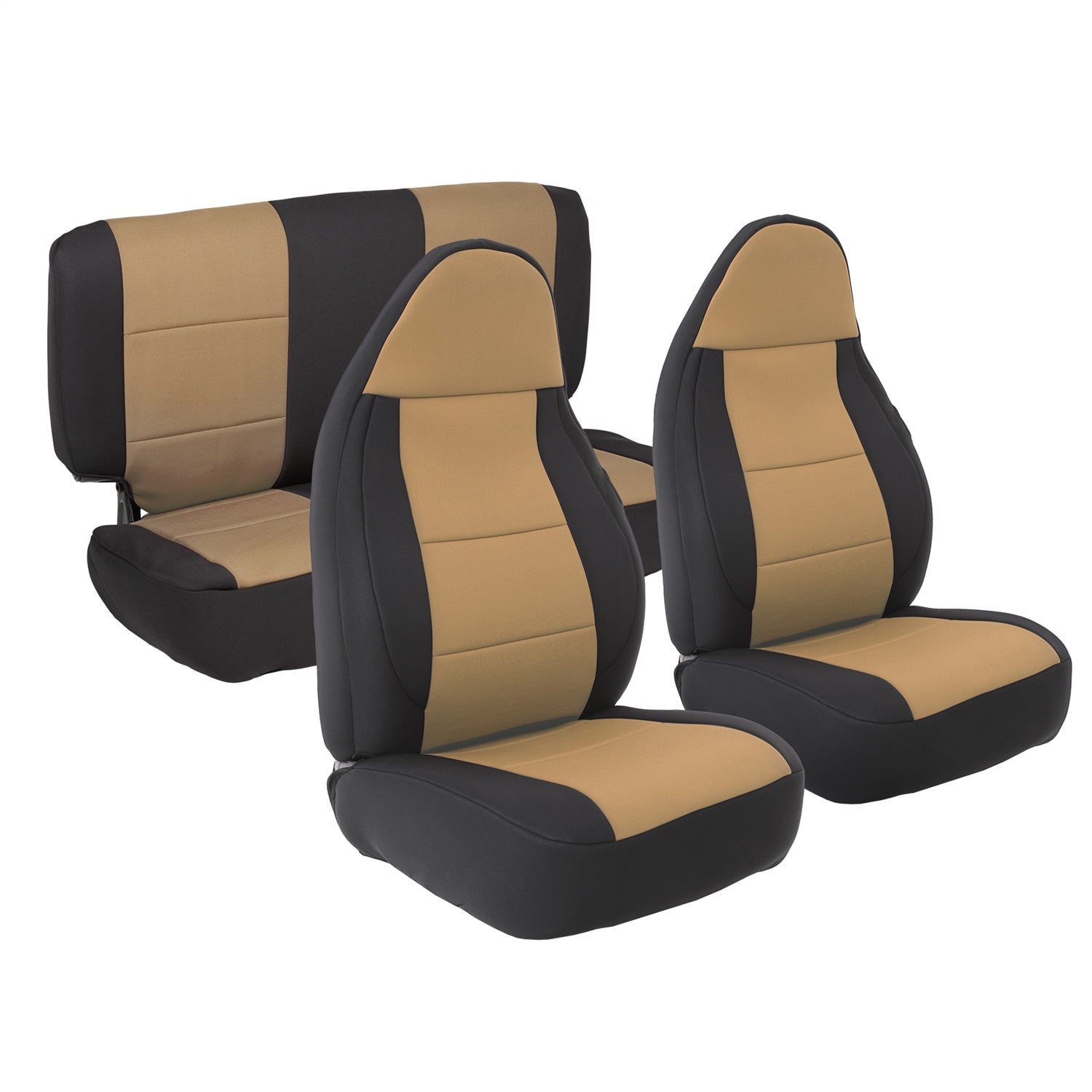 Neoprene Seat Cover; Light Tan; Front/Rear; Smittybilt 471325
