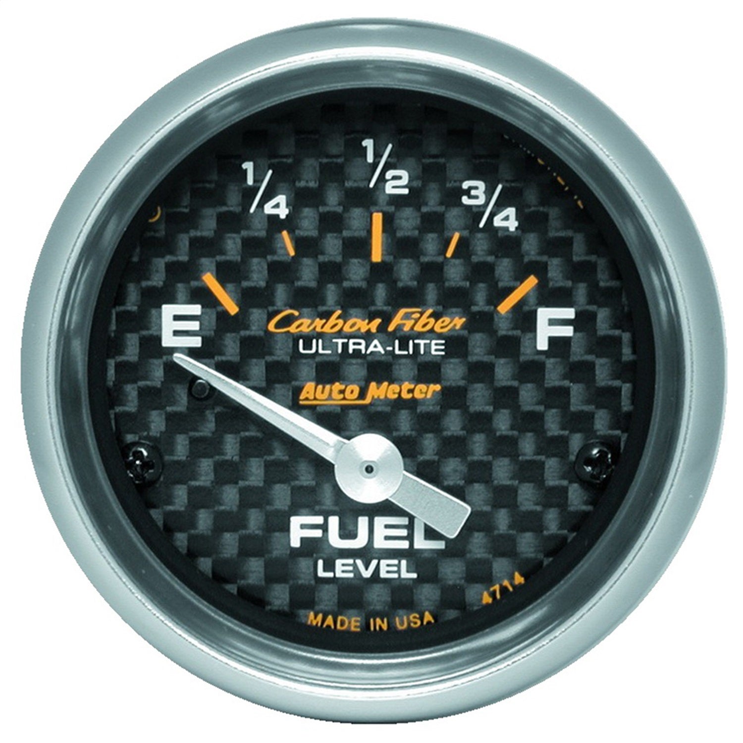 AutoMeter 4714 GAUGE; FUEL LEVEL; 2 1/16in.; 0OE TO 90OF; ELEC; CARBON FIBER AutoMeter 4714