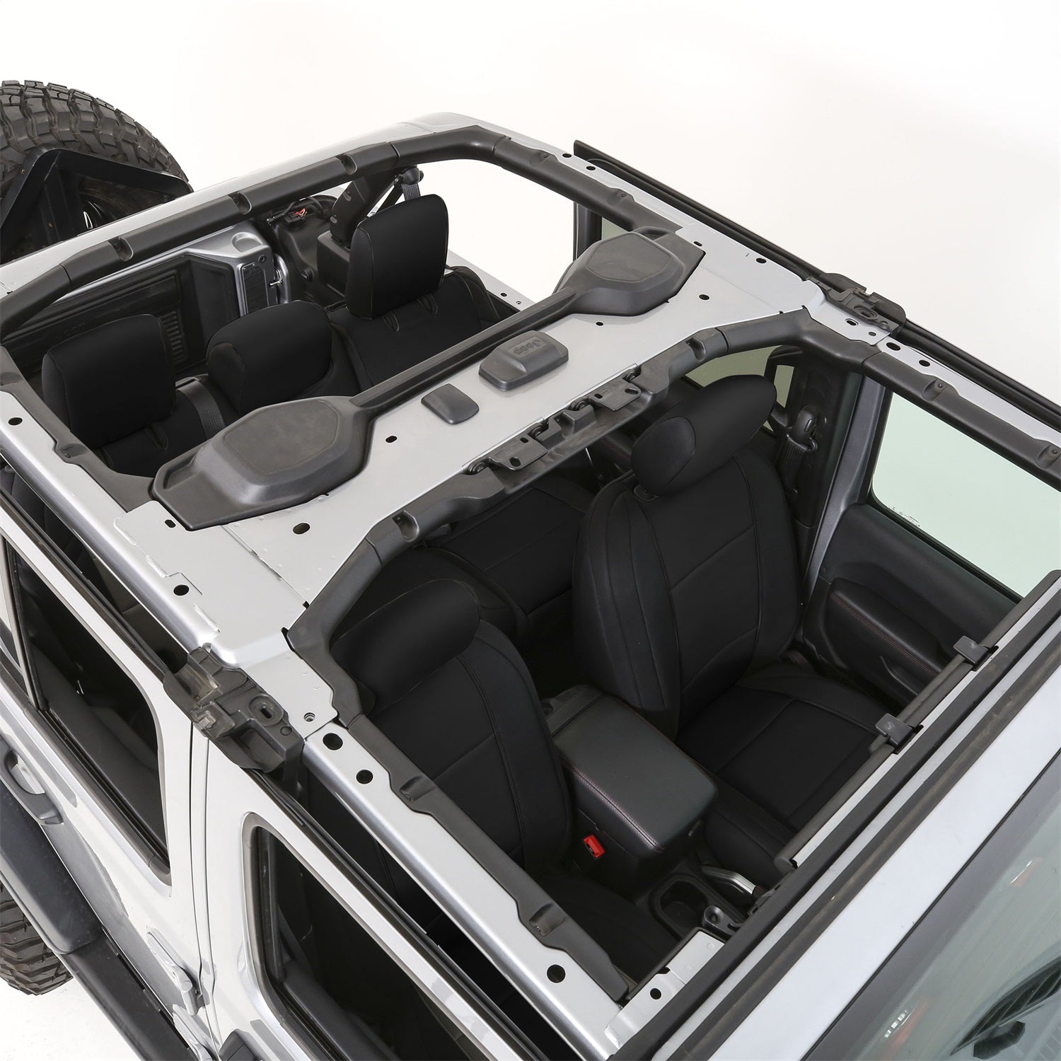 Neoprene Seat Cover; Front and Rear; Black; GEN 1; Smittybilt 472101