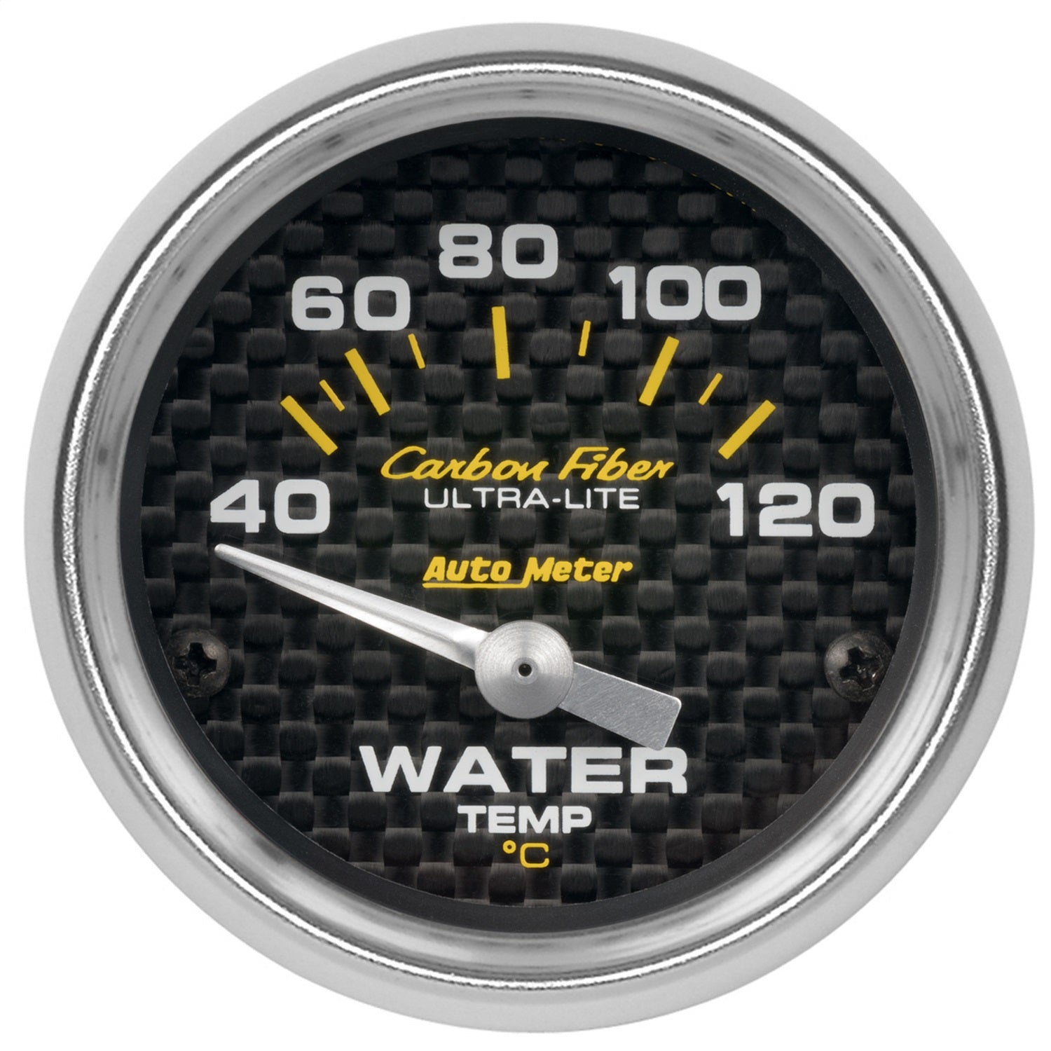 AutoMeter 4737-M GAUGE; WATER TEMP; 2 1/16in.; 40-120deg.C; ELECTRIC; CARBON FIBER AutoMeter 4737-M
