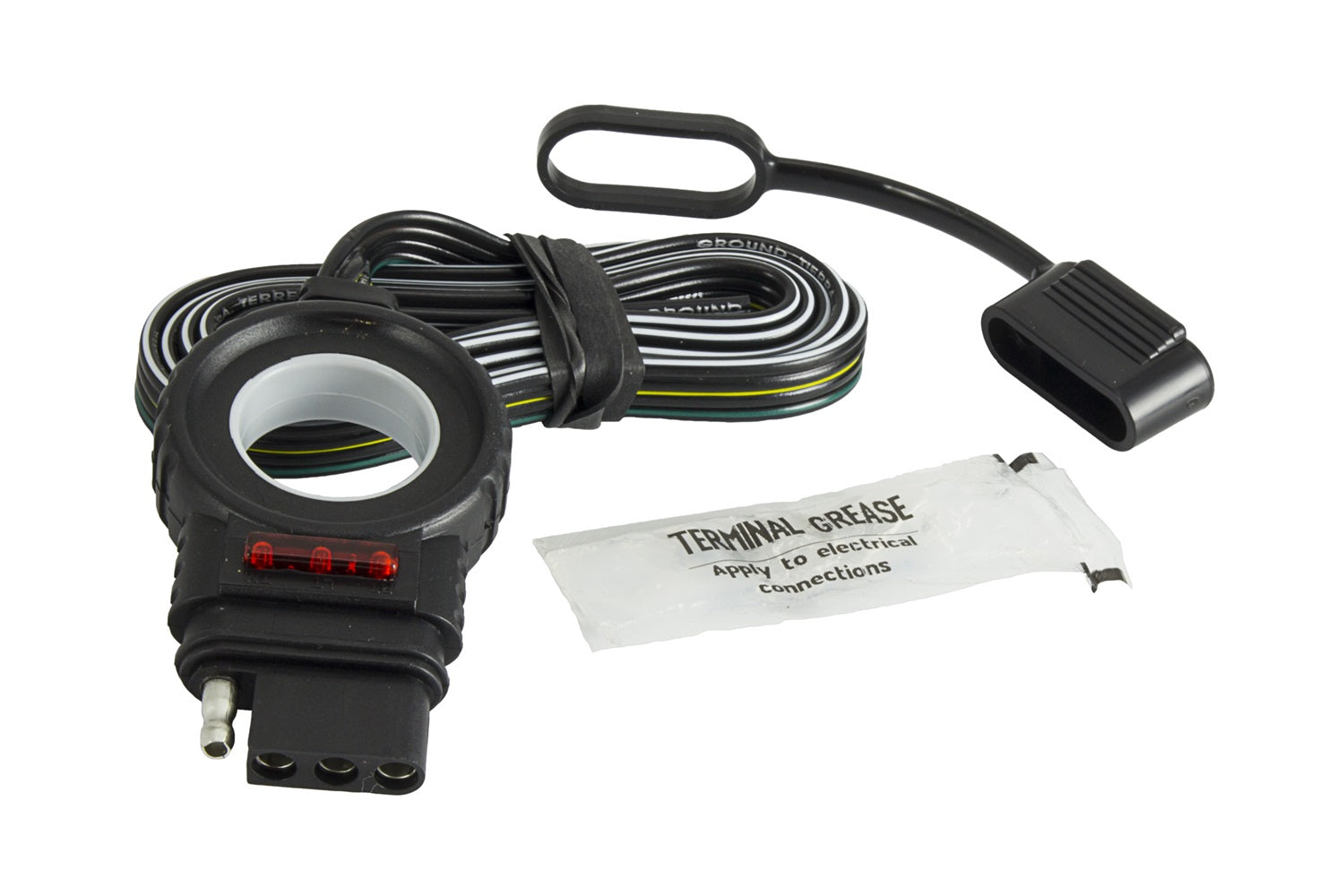 Endurance™ Easy-Pull™ LED Test 4-Flat Vehicle End Wiring Connector; 48 in.;