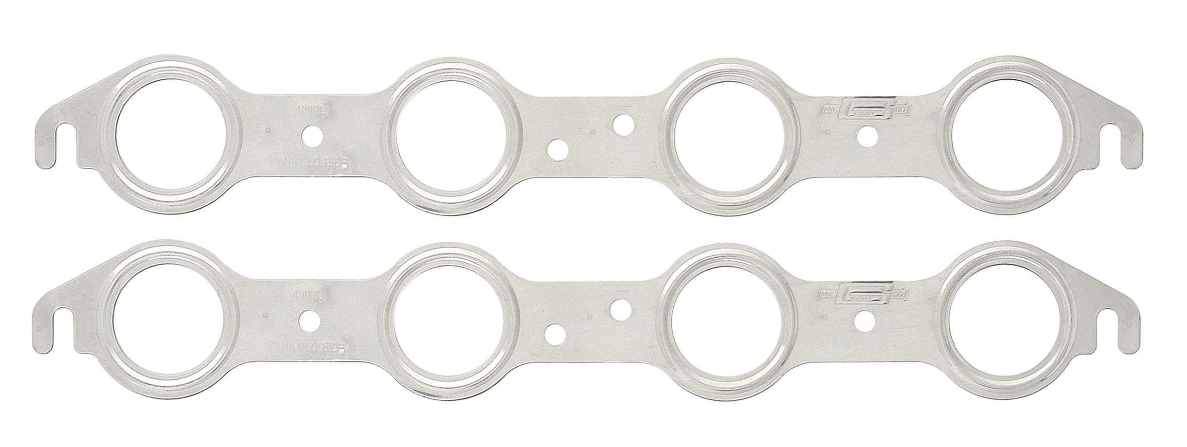 Mr Gasket 4805G Exhaust Header Gasket; Round Ports; 1.75 in.; Multi-Layer Stainless Steel; Mr Gasket 4805G