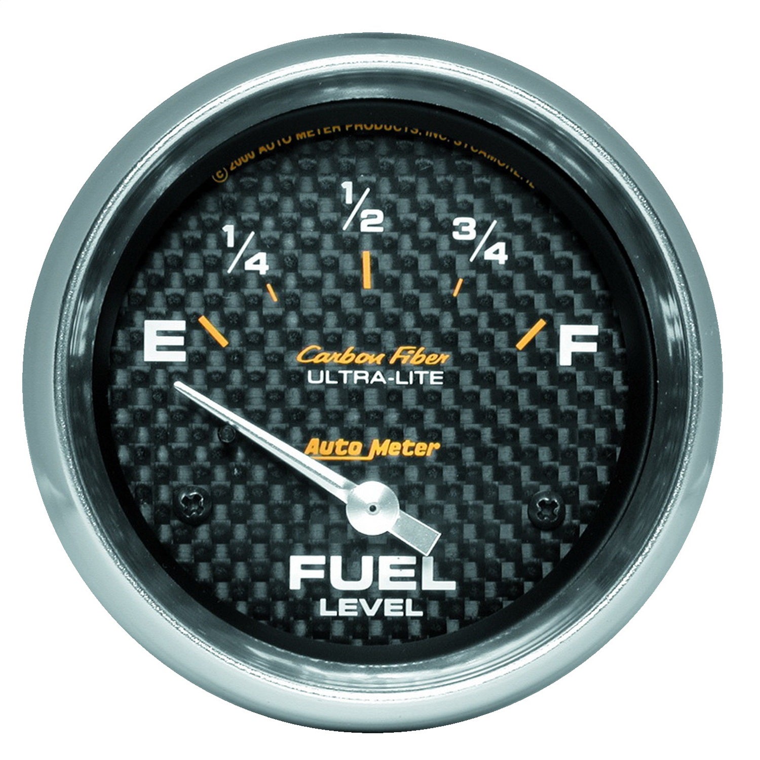 AutoMeter 4816 GAUGE; FUEL LEVEL; 2 5/8in.; 240OE TO 33OF; ELEC; CARBON FIBER AutoMeter 4816