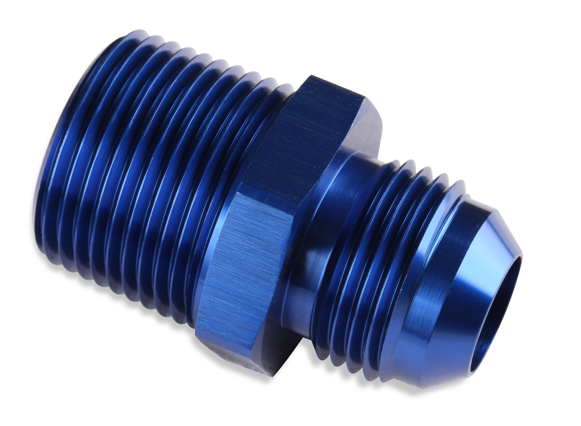 Mr. Gasket Straight -10 AN To 3/8 Inch NPT Adapter - Blue