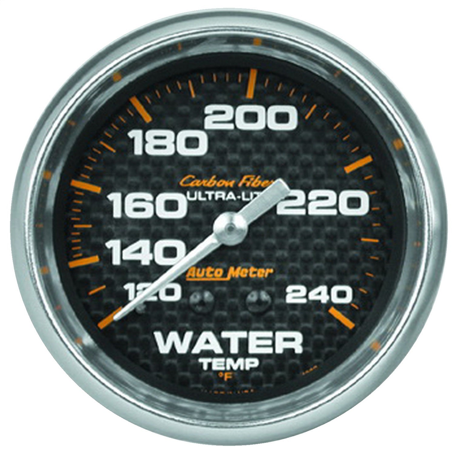 AutoMeter 4832 GAUGE; WATER TEMP; 2 5/8in.; 120-240deg.F; MECHANICAL; CARBON FIBER AutoMeter 4832