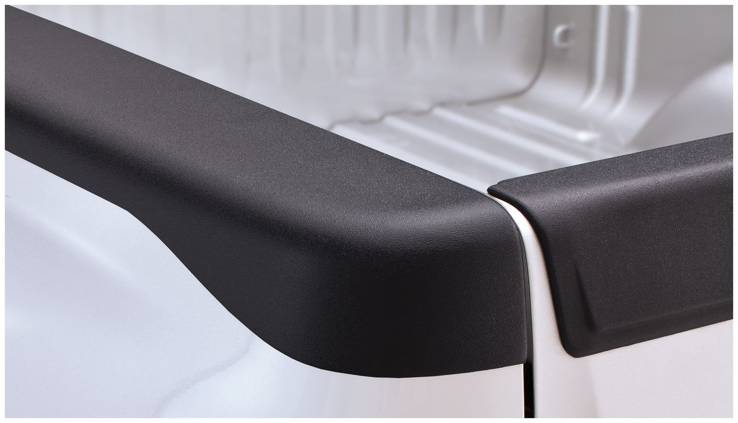 Bushwacker 48517 Ultimate SmoothBack™ Bed Rail Cap; OE Matte Black; w/o Stake Pocket; Bushwacker 48517