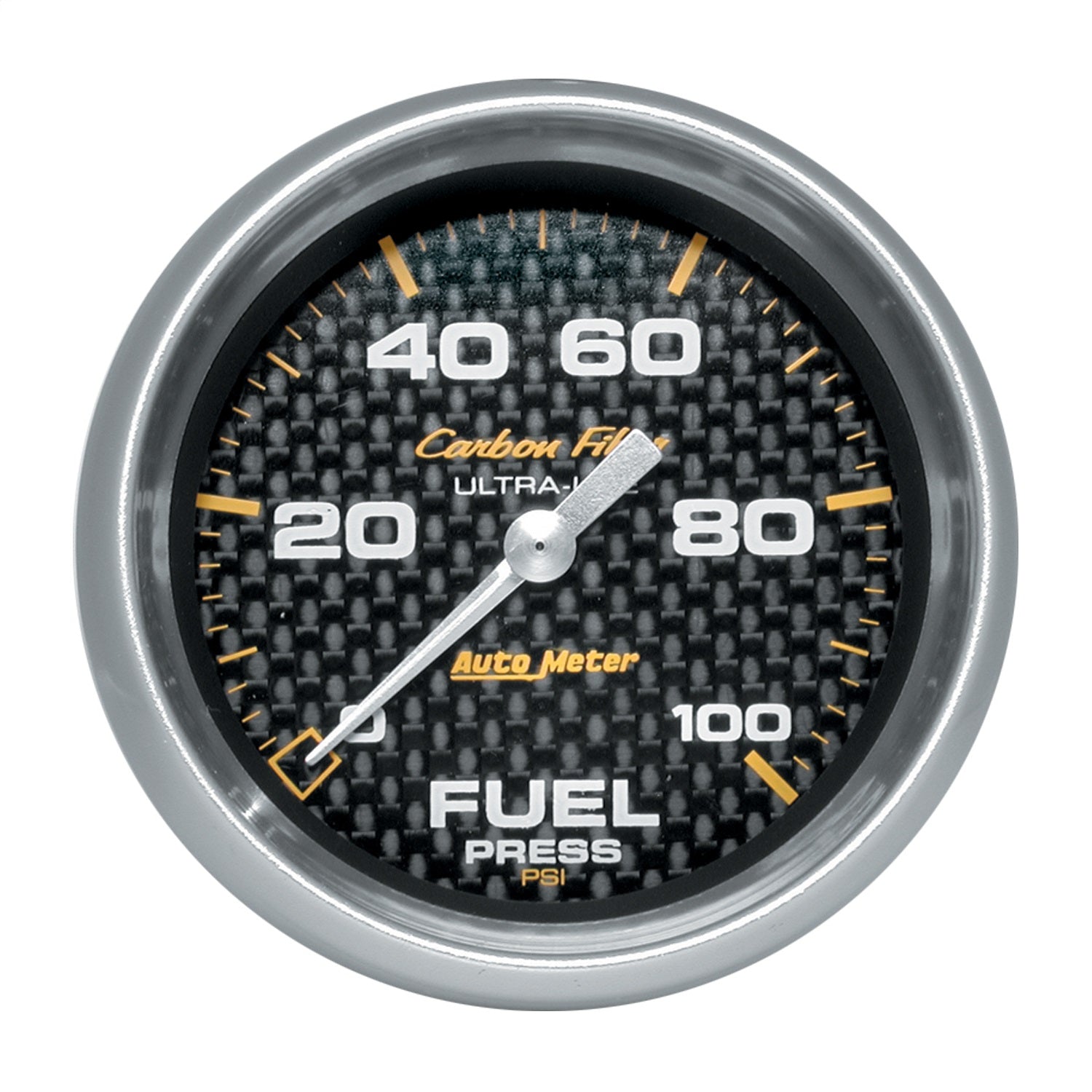 AutoMeter 4863 GAUGE; FUEL PRESSURE; 2 5/8in.; 100PSI; DIGITAL STEPPER MOTOR; CARBON FIBER AutoMeter 4863