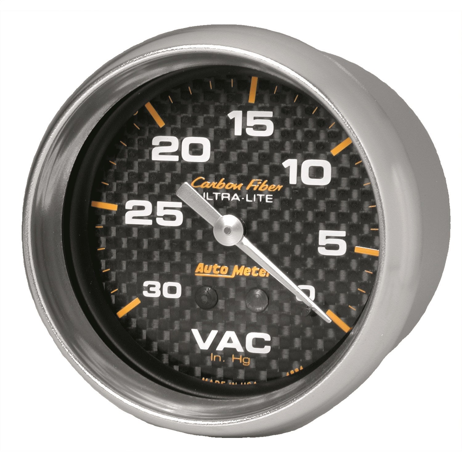 AutoMeter 4884 GAUGE; VACUUM; 2 5/8in.; 30INHG; MECHANICAL; CARBON FIBER AutoMeter 4884