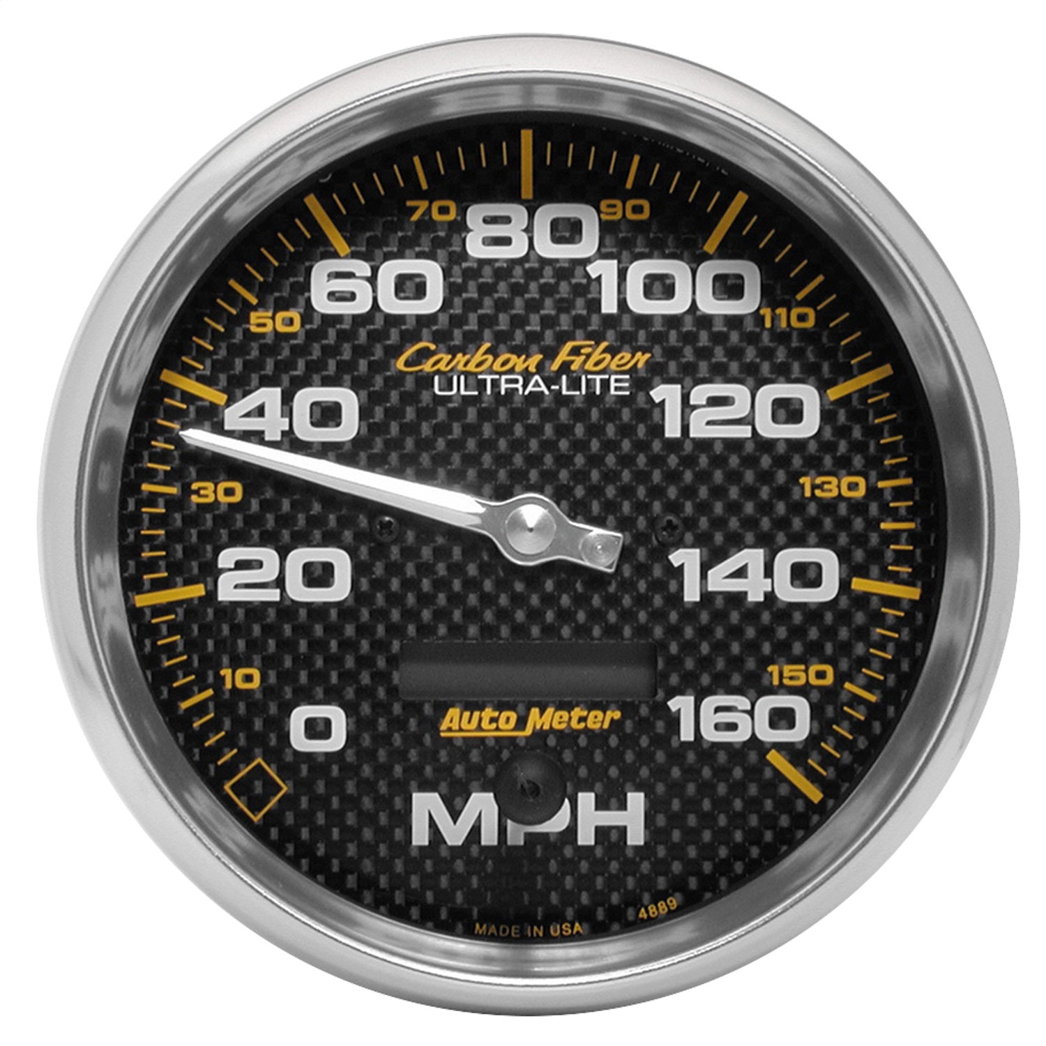 AutoMeter 4889 GAUGE; SPEEDOMETER; 5in.; 160MPH; ELEC. PROGRAMMABLE; CARBON FIBER AutoMeter 4889