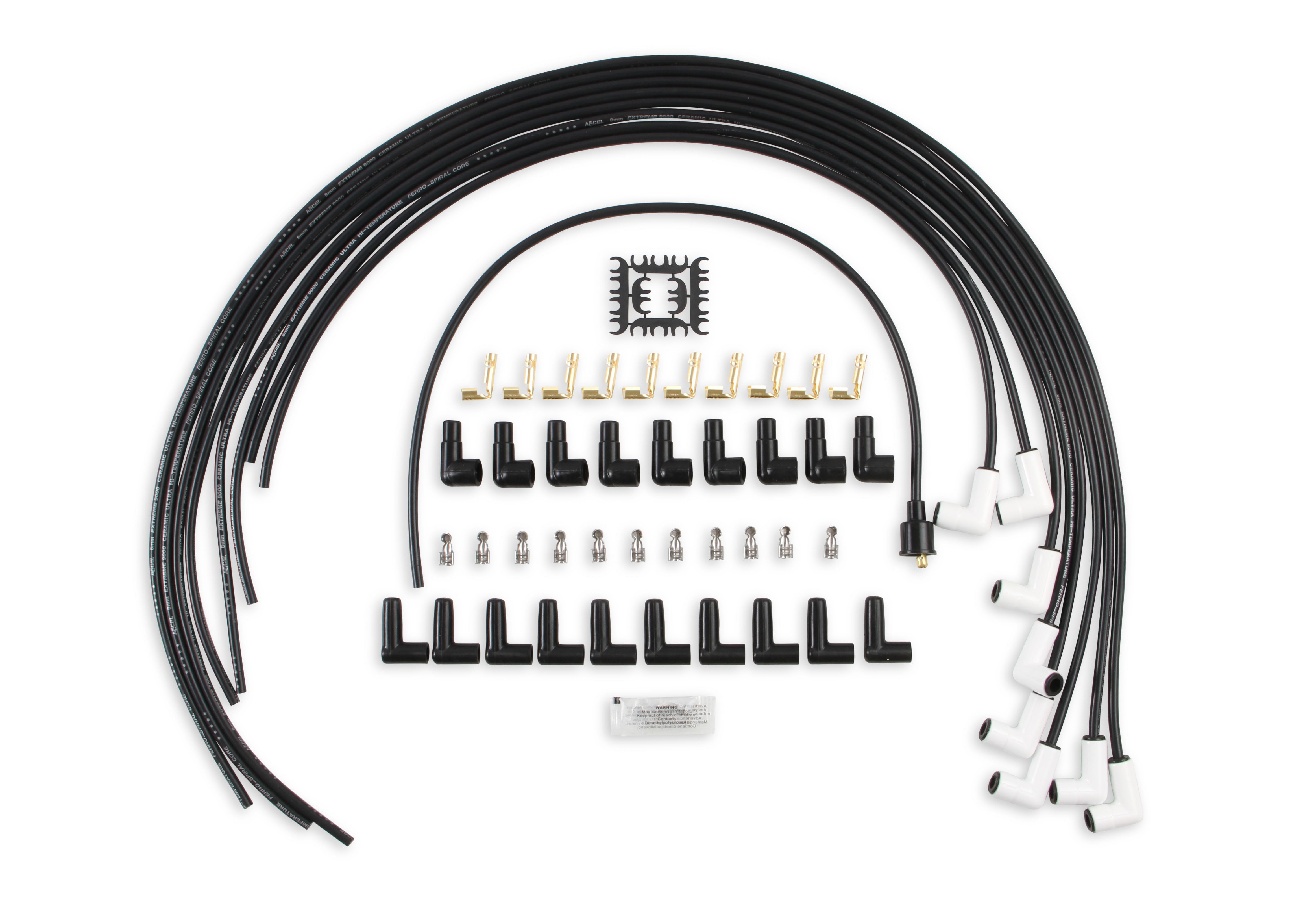 ACCEL 9001C Extreme 9000 Ceramic Boot Spark Plug Wire Set ACCEL 9001C