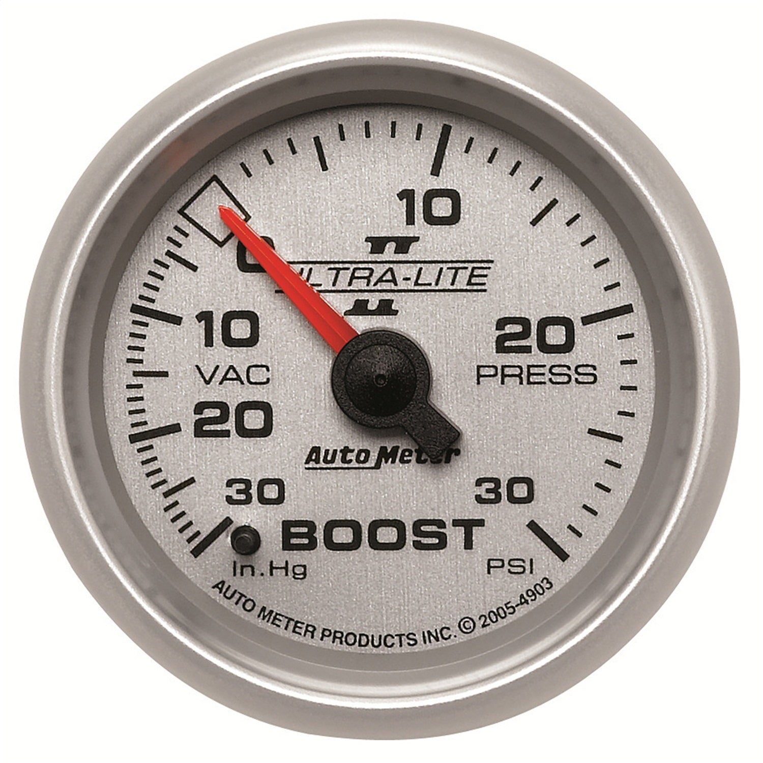 AutoMeter 4903 GAUGE; VAC/BOOST; 2 1/16in.; 30INHG-30PSI; MECHANICAL; ULTRA-LITE II AutoMeter 4903
