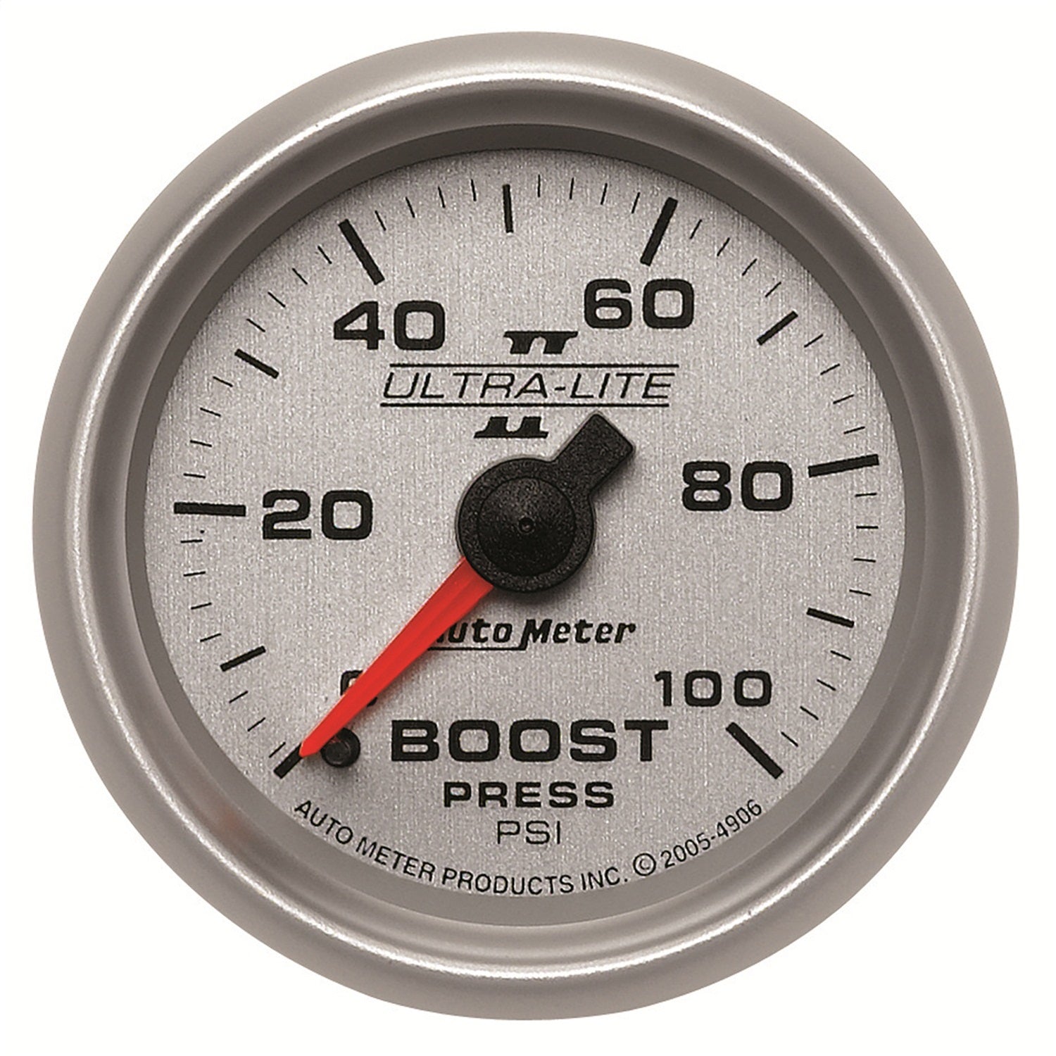 AutoMeter 4906 GAUGE; BOOST; 2 1/16in.; 100PSI; MECHANICAL; ULTRA-LITE II AutoMeter 4906