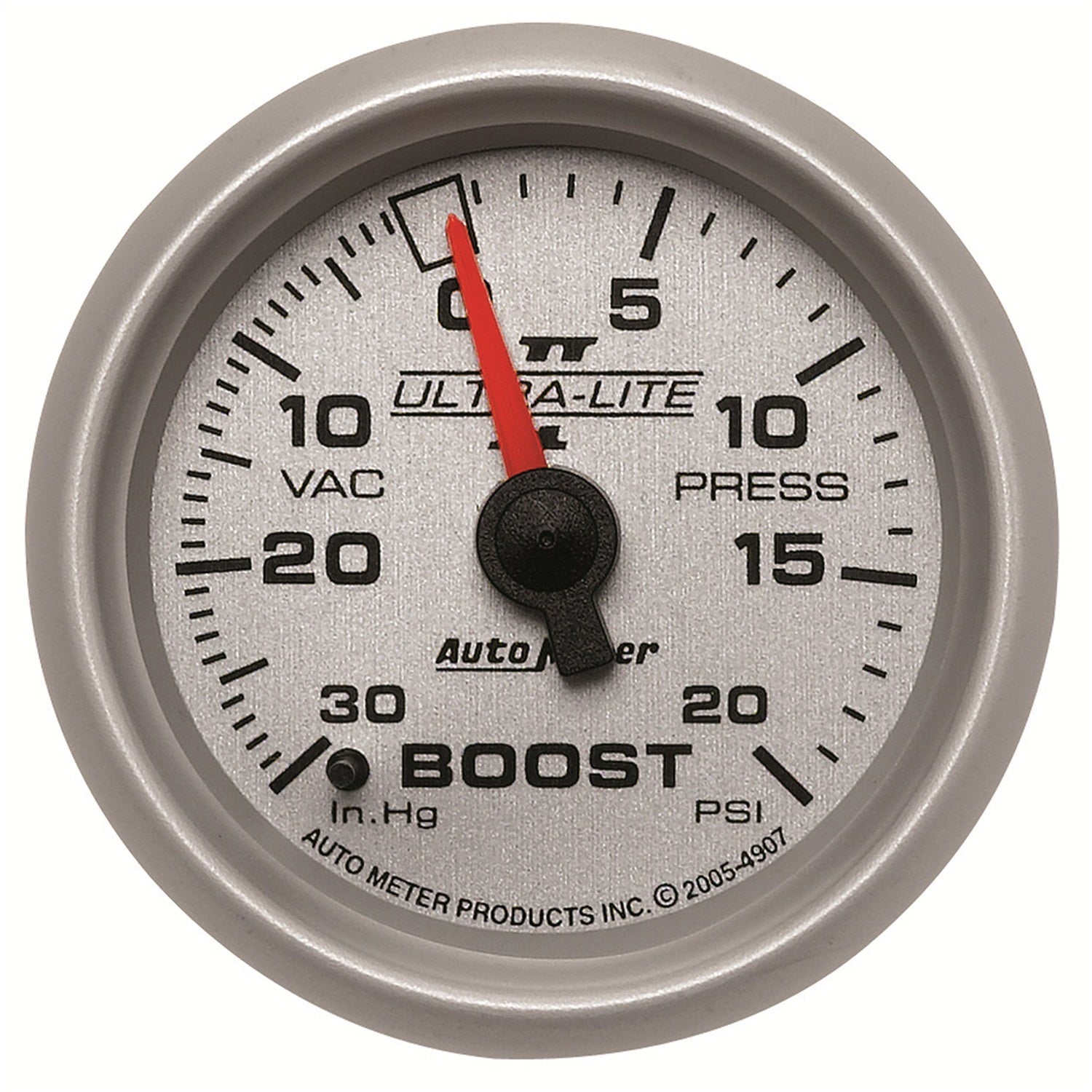 AutoMeter 4907 GAUGE; VAC/BOOST; 2 1/16in.; 30INHG-20PSI; MECHANICAL; ULTRA-LITE II AutoMeter 4907