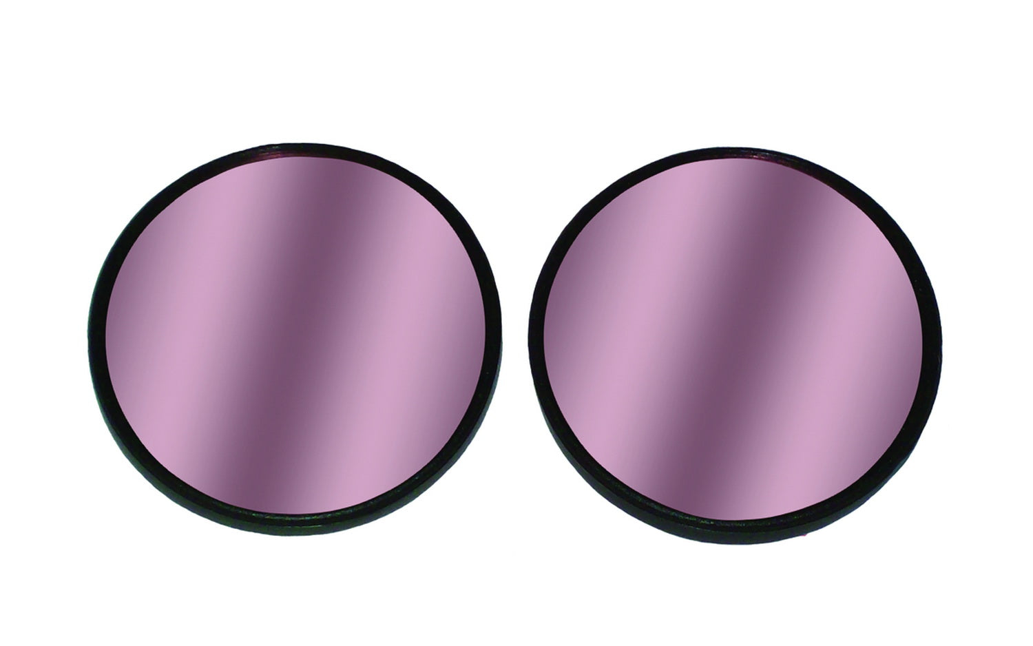 CIPA 49112 HotSpots Convex Blind Spot Mirror; Round; 2 in.; Red Tinted; Stick-On; Pair; CIPA 49112