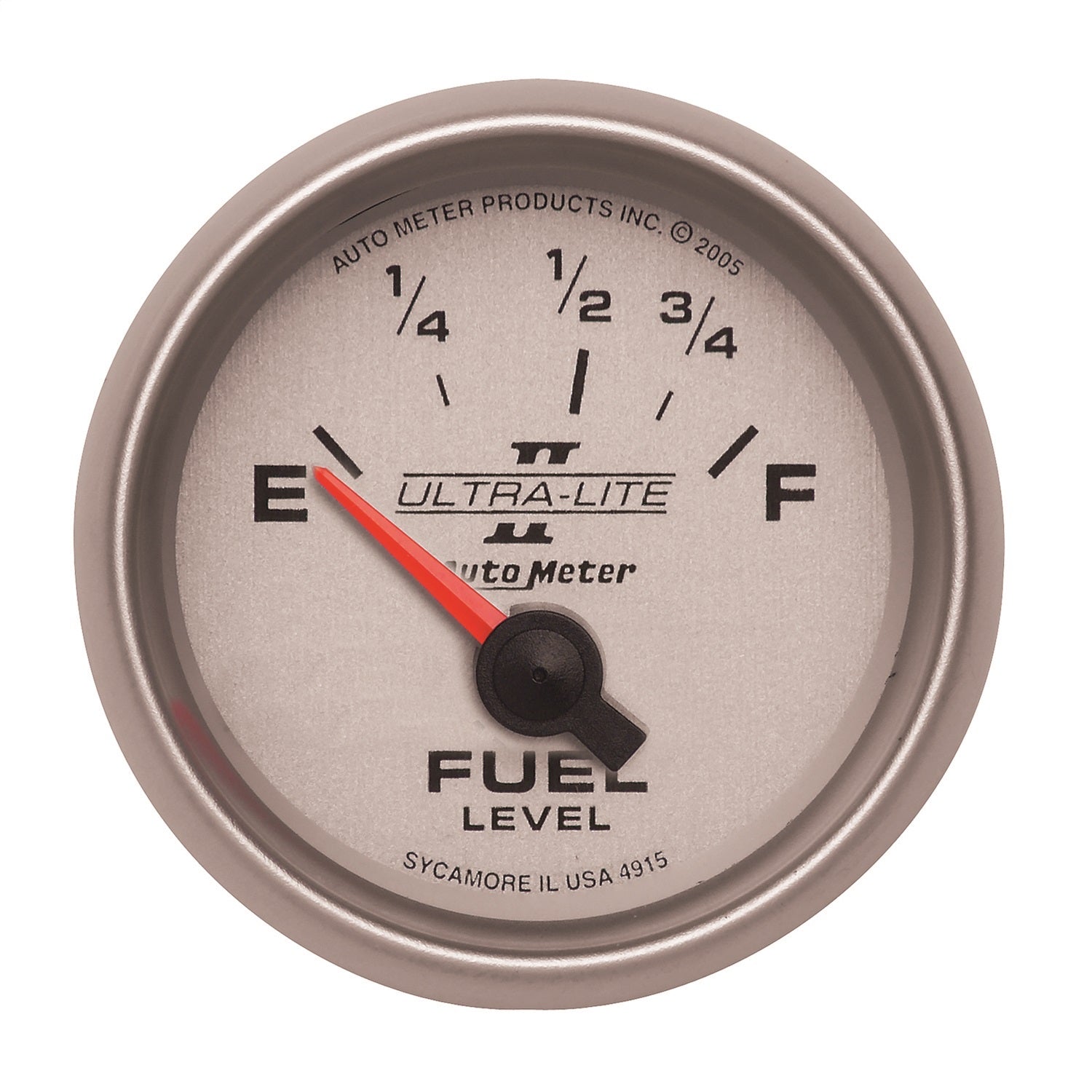 AutoMeter 4915 GAUGE; FUEL LEVEL; 2 1/16in.; 73OE TO 10OF; ELEC; ULTRA-LITE II AutoMeter 4915