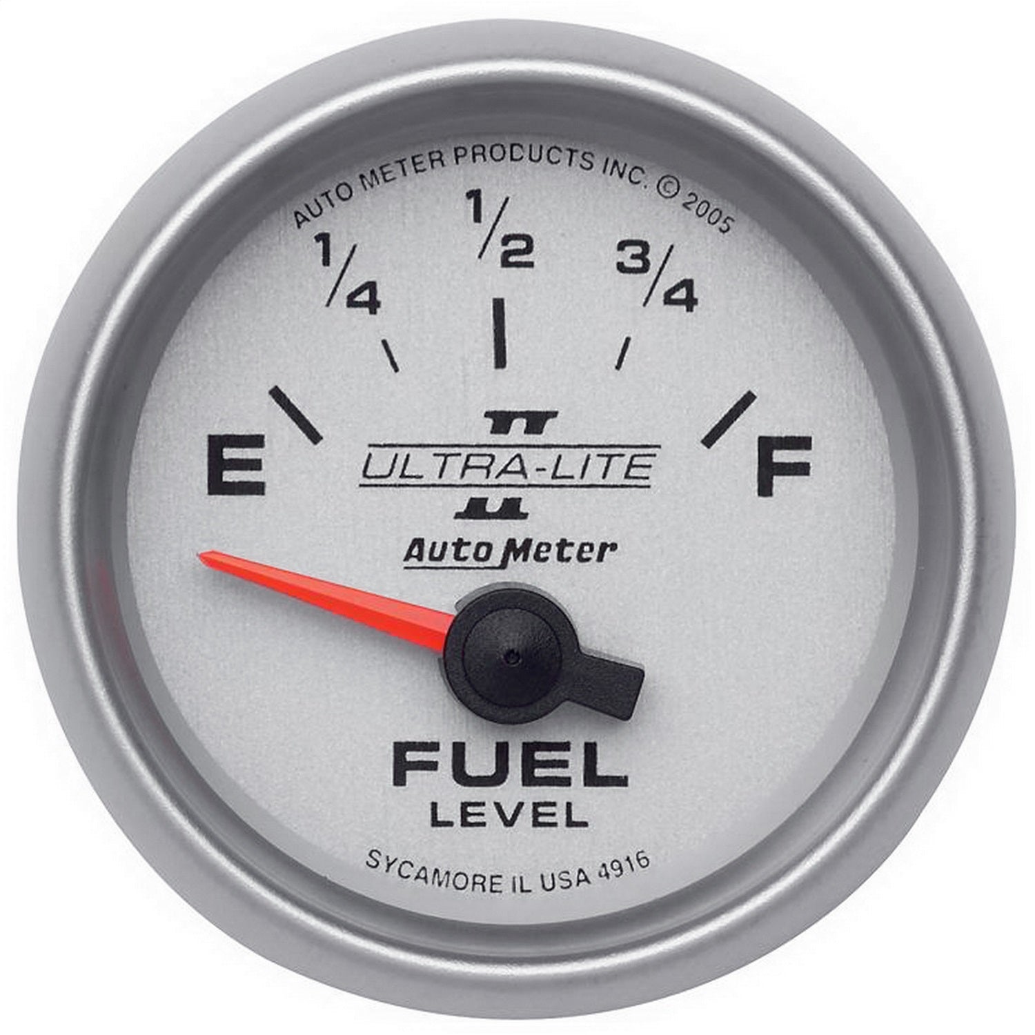 AutoMeter 4916 GAUGE; FUEL LEVEL; 2 1/16in.; 240OE TO 33OF; ELEC; ULTRA-LITE II AutoMeter 4916