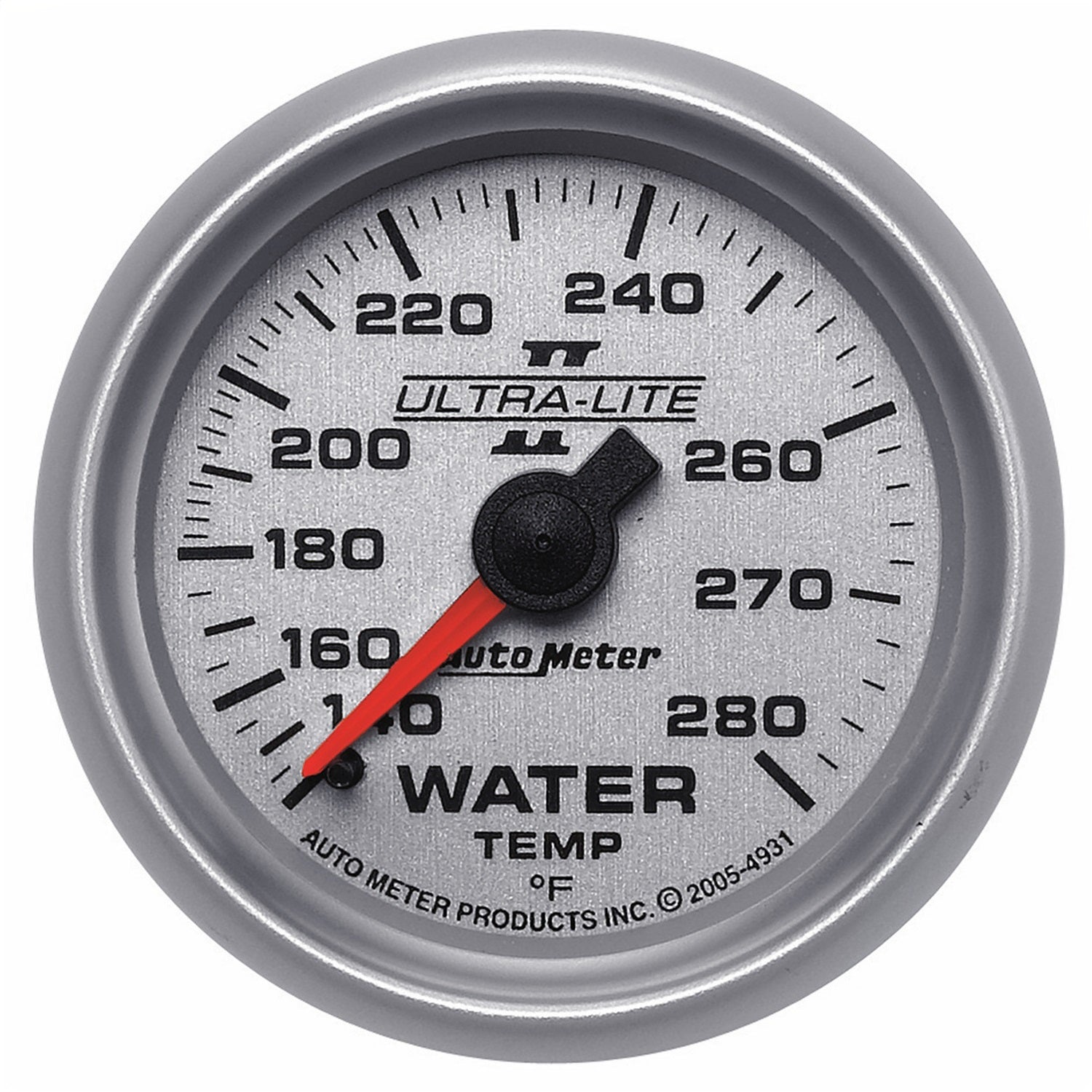 AutoMeter 4931 GAUGE; WATER TEMP; 2 1/16in.; 140-280deg.F; MECHANICAL; ULTRA-LITE II AutoMeter 4931