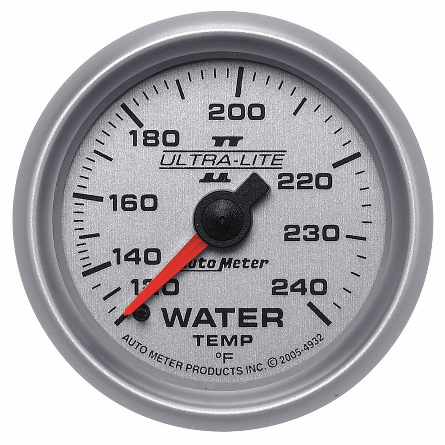 AutoMeter 4932 GAUGE; WATER TEMP; 2 1/16in.; 120-240deg.F; MECHANICAL; ULTRA-LITE II AutoMeter 4932