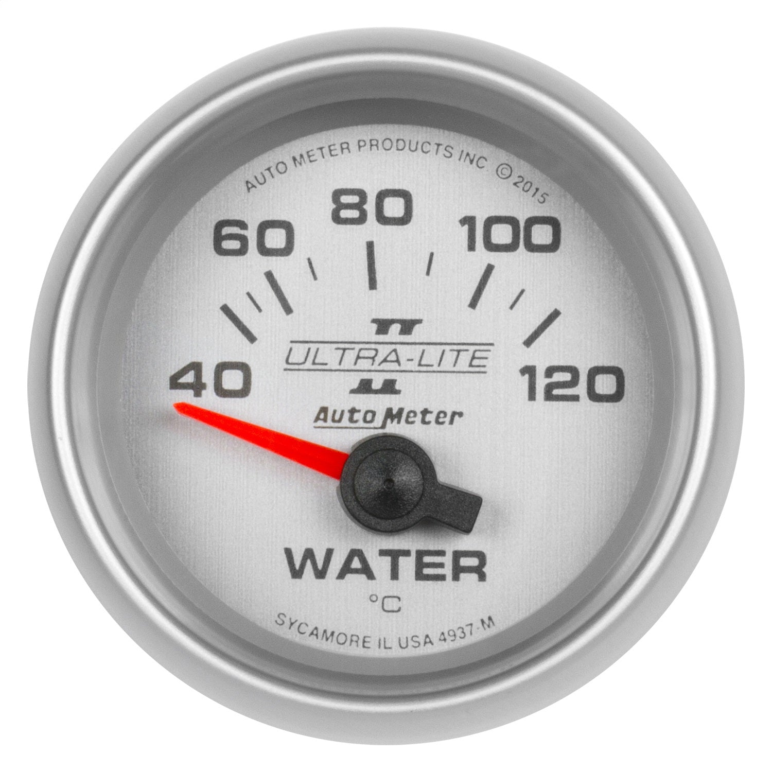 AutoMeter 4937-M GAUGE; WATER TEMP; 2 1/16in.; 40-120deg.C; ELECTRIC; ULTRA-LITE II AutoMeter 4937-M