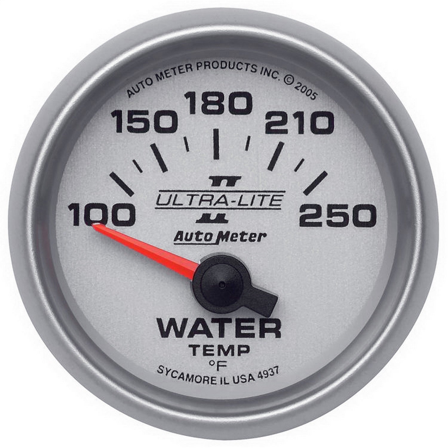 AutoMeter 4937 GAUGE; WATER TEMP; 2 1/16in.; 100-250deg.F; ELECTRIC; ULTRA-LITE II AutoMeter 4937