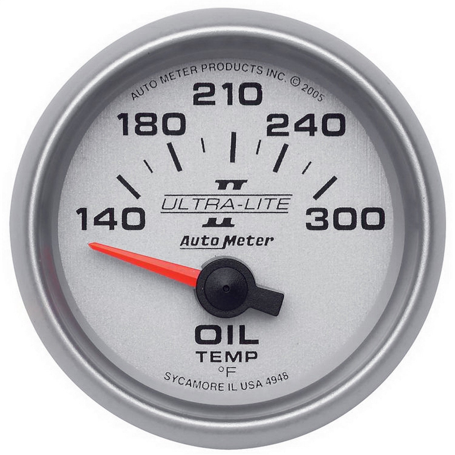 AutoMeter 4948 GAUGE; OIL TEMP; 2 1/16in.; 140-300deg.F; ELECTRIC; ULTRA-LITE II AutoMeter 4948