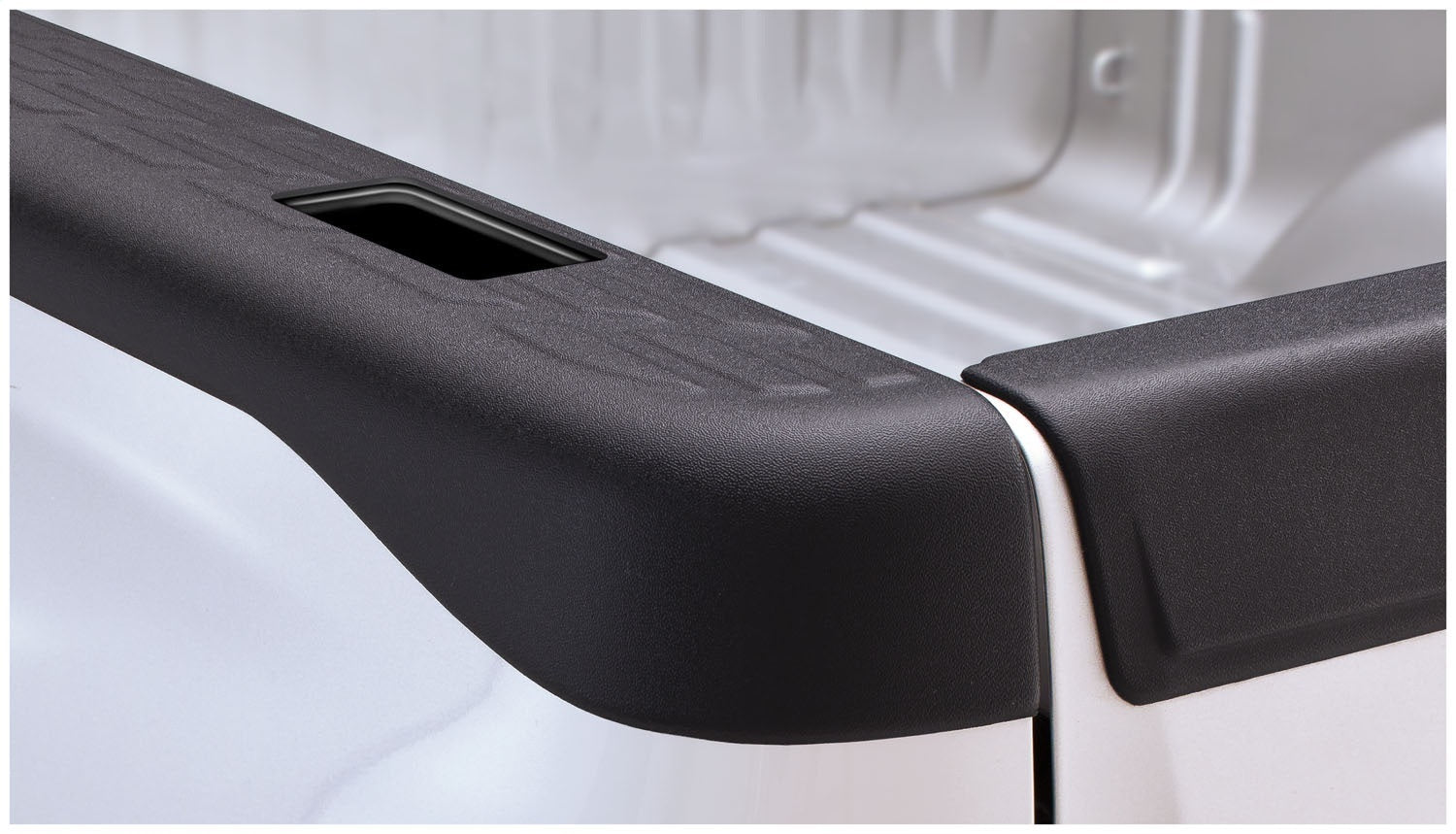 Bushwacker 49525 Ultimate OE Style™ Bed Rail Cap; OE Matte Black; w/Stake Pocket; Bushwacker 49525