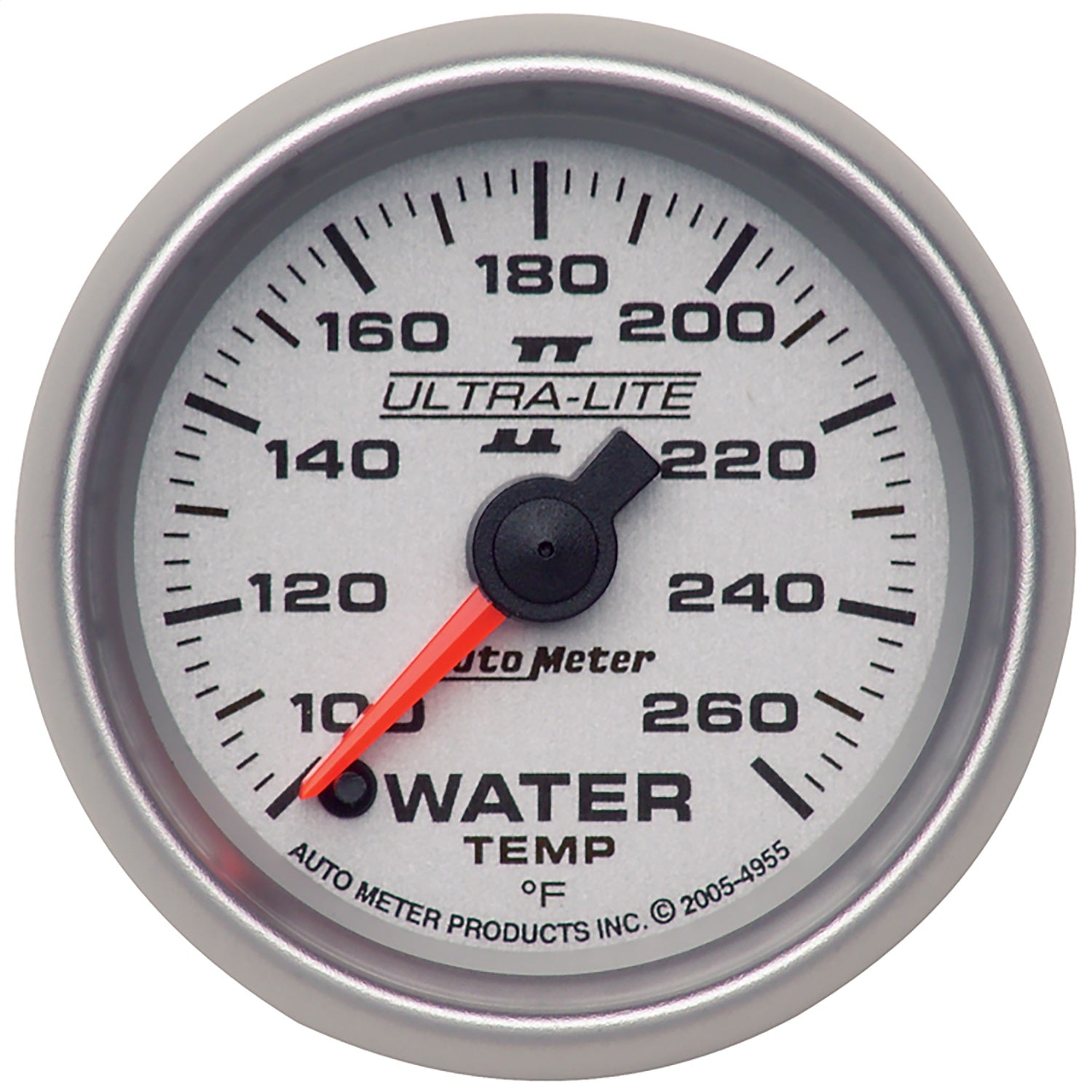 AutoMeter 4955 GAUGE; WATER TEMP; 2 1/16in.; 100-260deg.F; DIGITAL STEPPER MOTOR; ULTRA-LITE II AutoMeter 4955