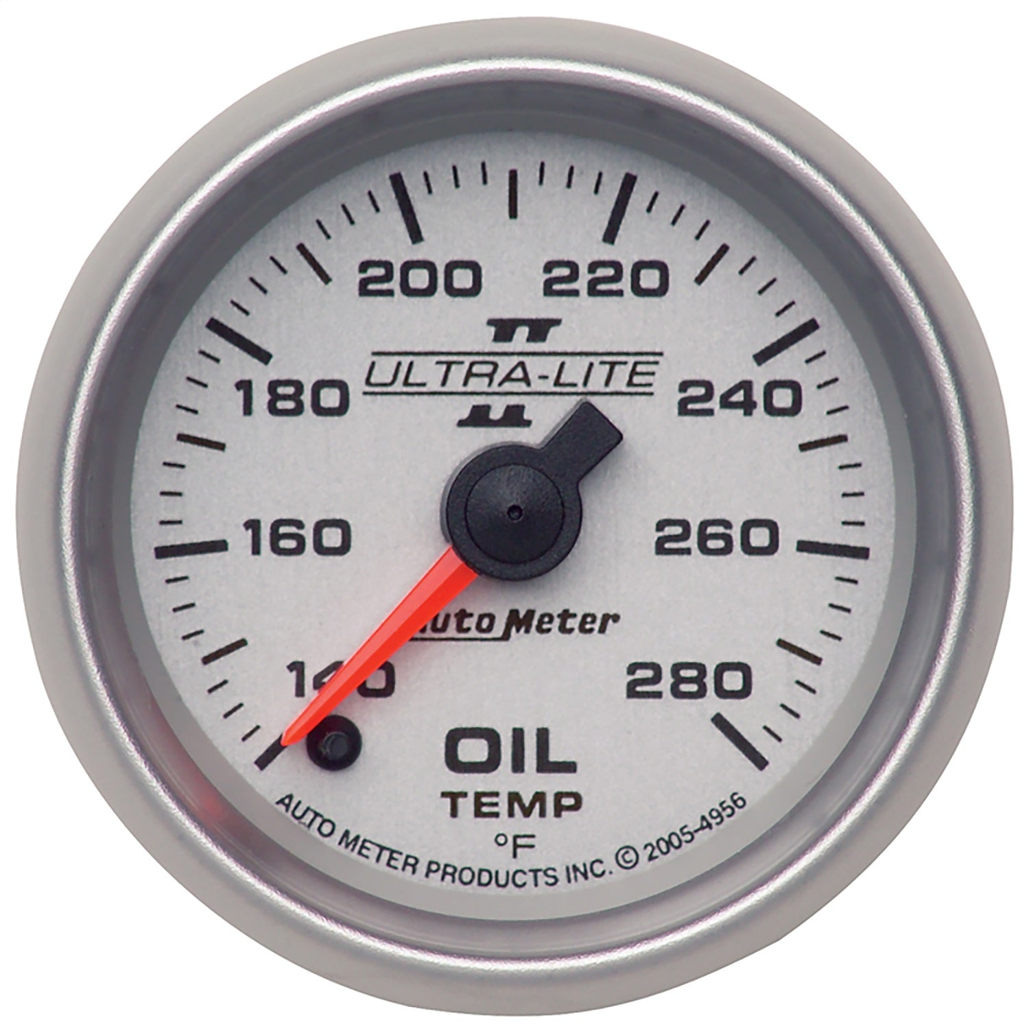 AutoMeter 4956 GAUGE; OIL TEMP; 2 1/16in.; 140-280deg.F; DIGITAL STEPPER MOTOR; ULTRA-LITE II AutoMeter 4956