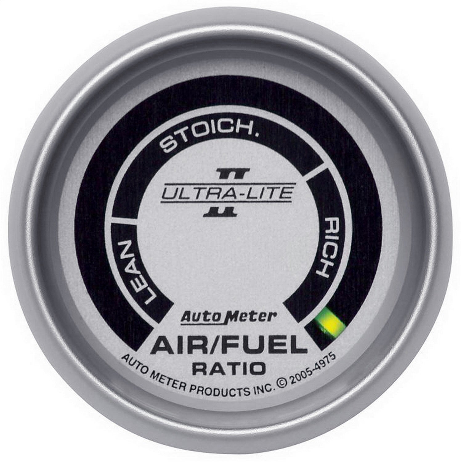 AutoMeter 4975 GAUGE; AIR/FUEL RATIO-NARROWBAND; 2 1/16in.; LEAN-RICH; LED ARRAY; ULTRA-LITE II AutoMeter 4975